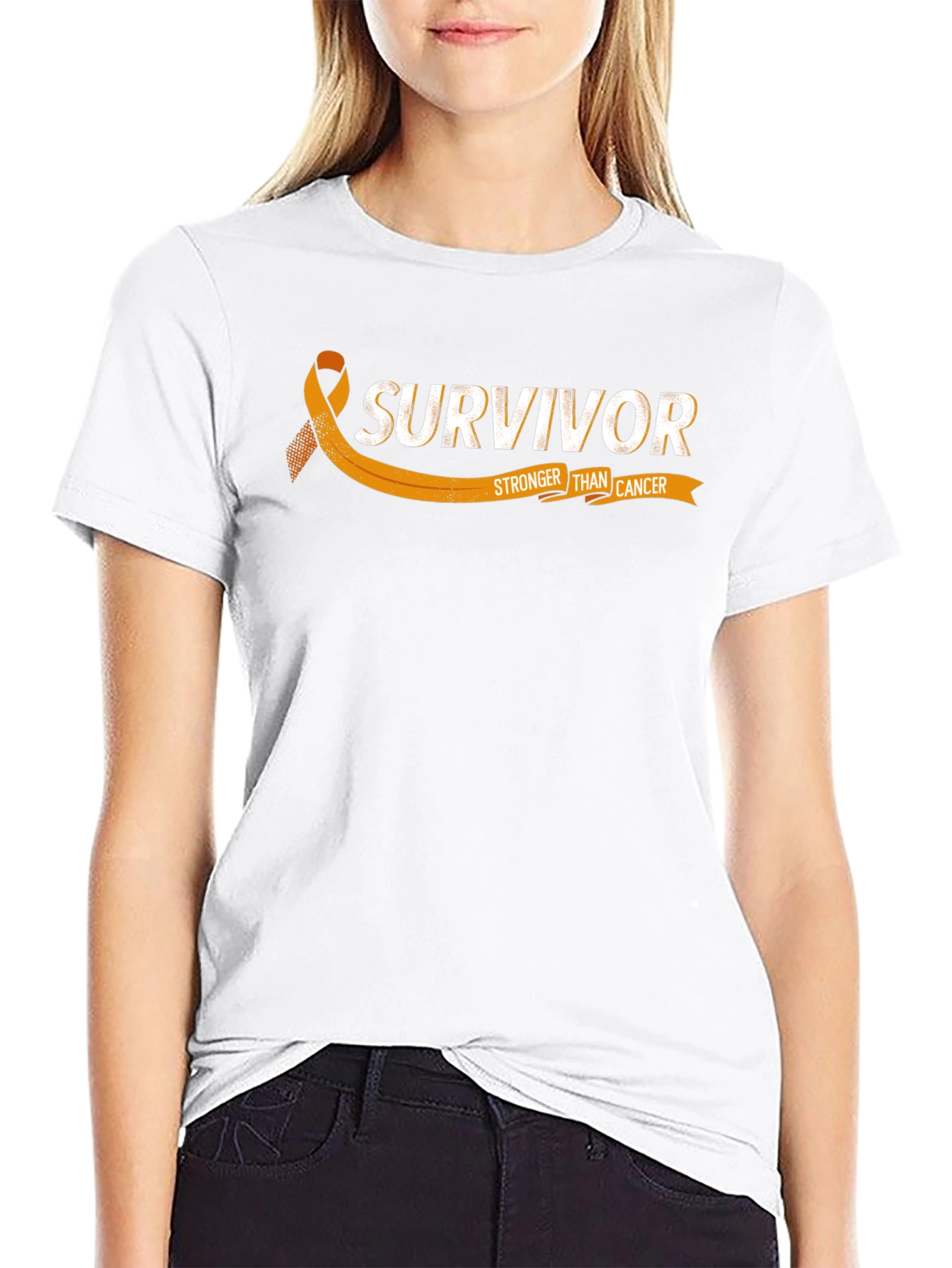 Survivor Stronger Than Cancer Awareness T-Shirt