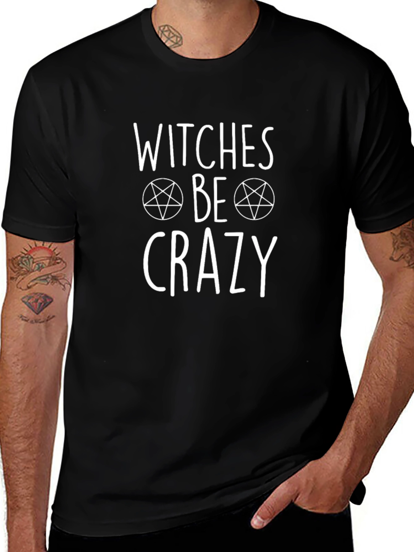 Witches Be Crazy T-Shirt - Black Graphic Tee