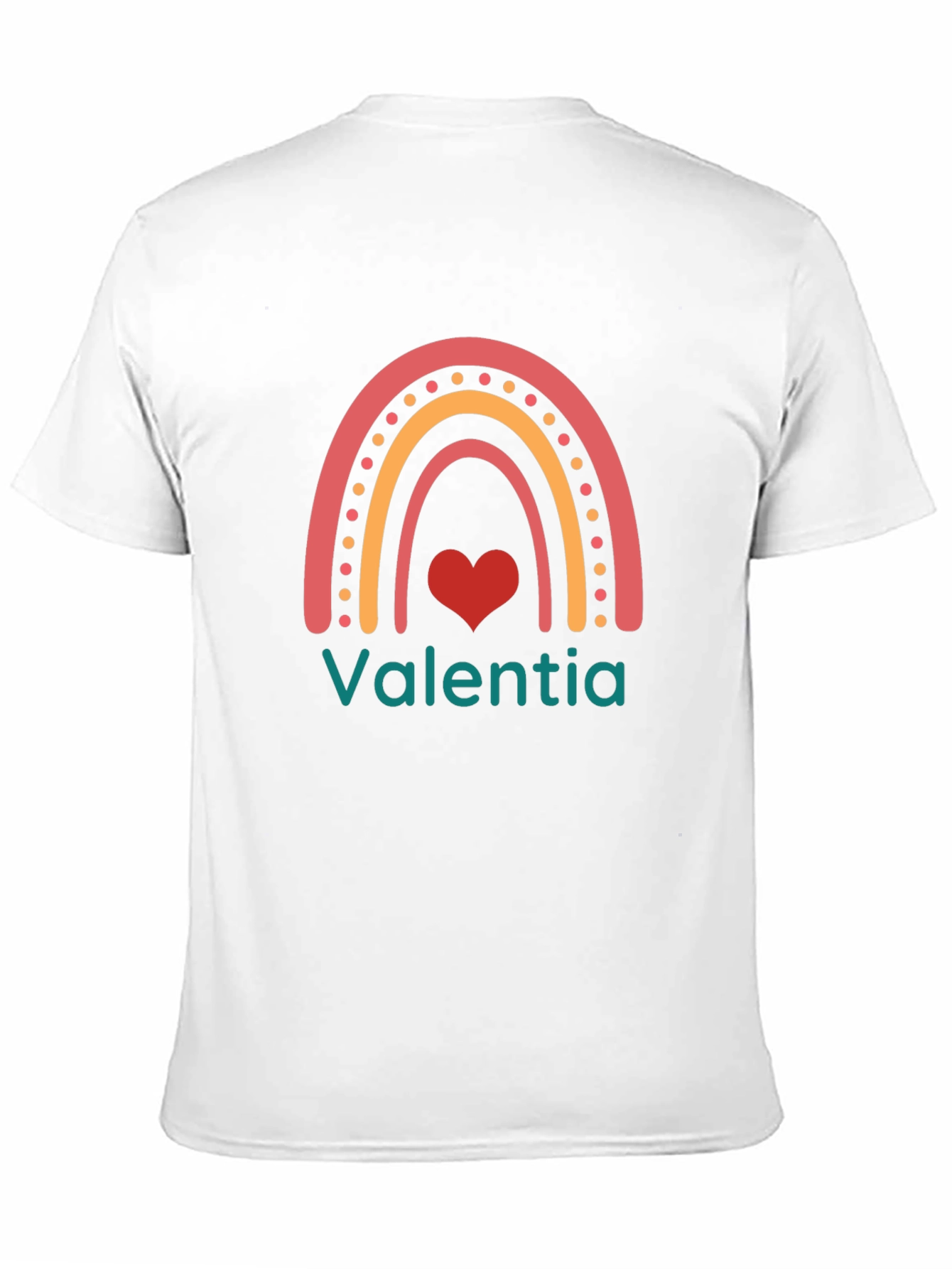 Valentia Rainbow Heart Graphic T-Shirt