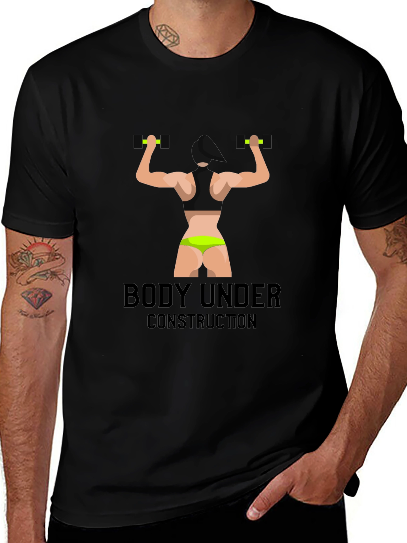Body Under Construction T-Shirt - Fitness Apparel
