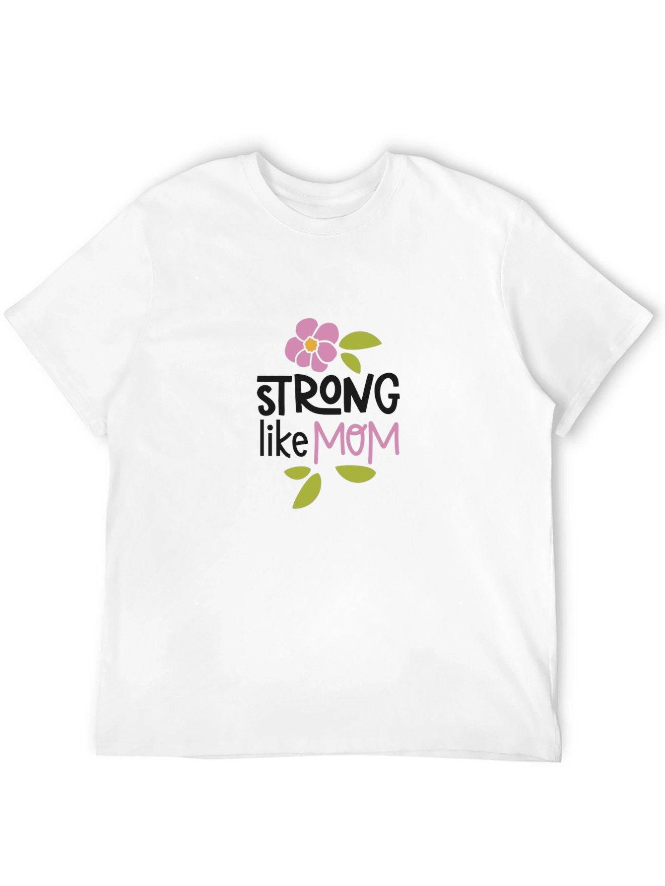 Strong Like Mom Graphic Tee - Black