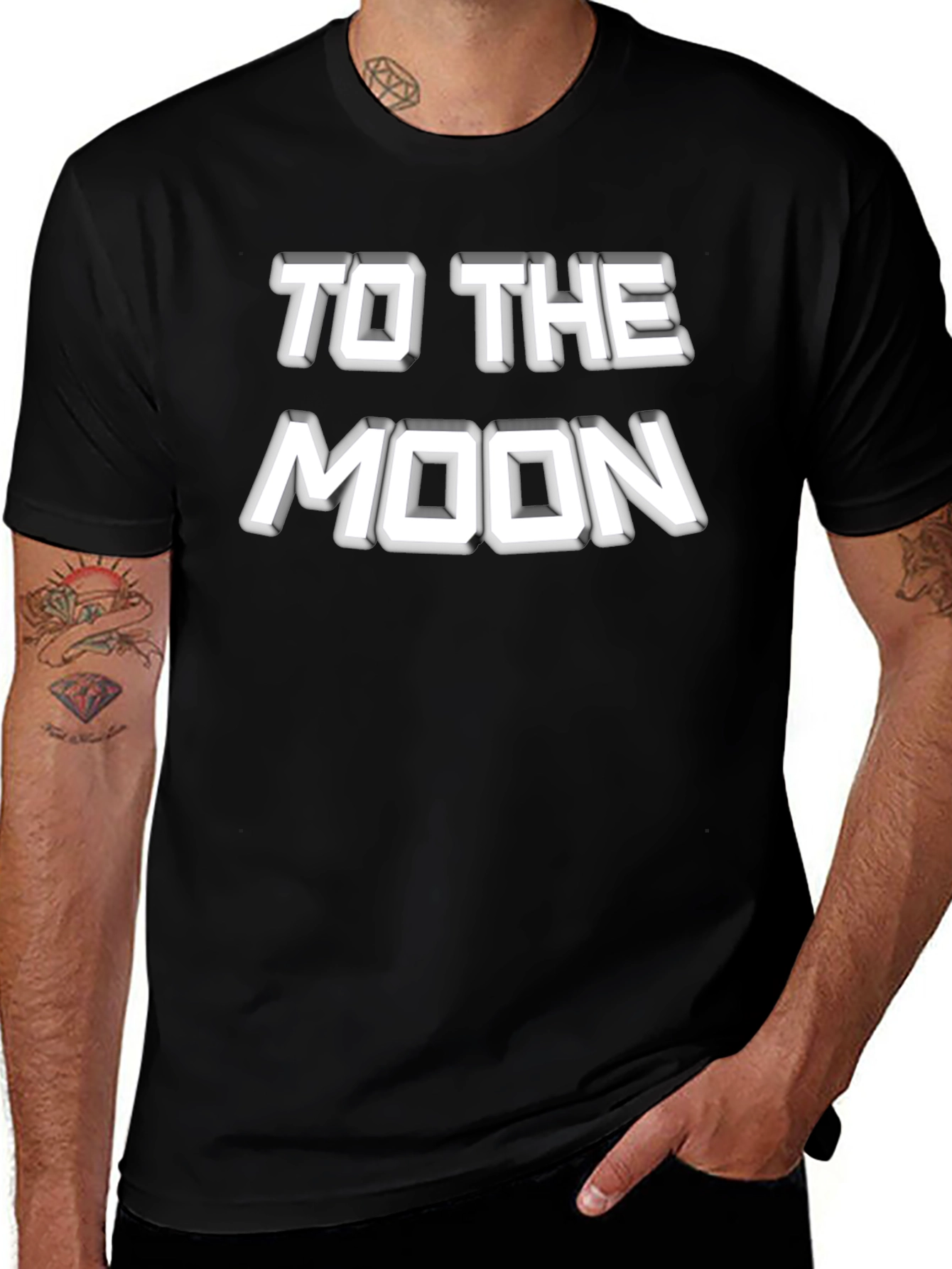 To The Moon Graphic Tee - Crypto Hype Shirt