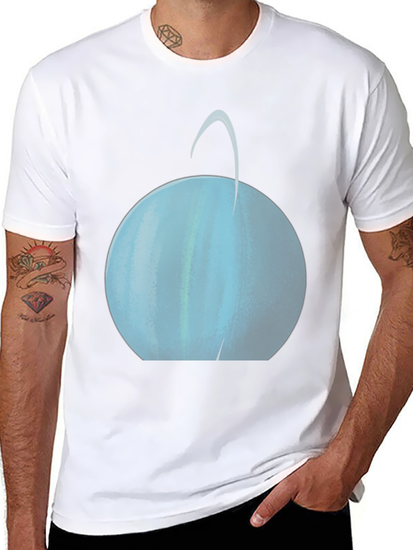 Uranus Graphic Tee - Space Planet T-Shirt