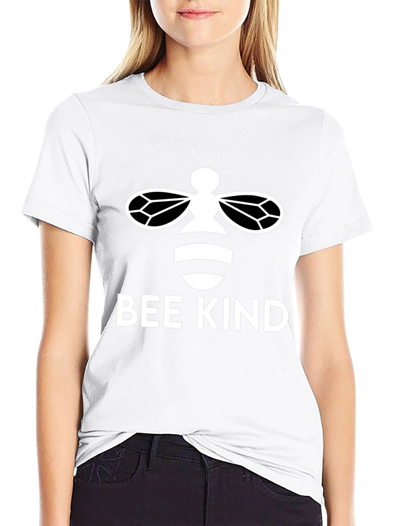 Bee Kind T-Shirt - Black Graphic Print