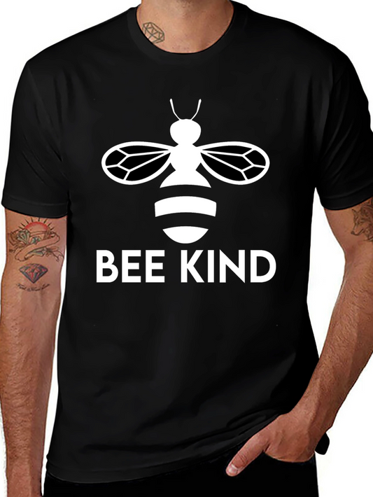 Bee Kind T-Shirt - Black Graphic Print