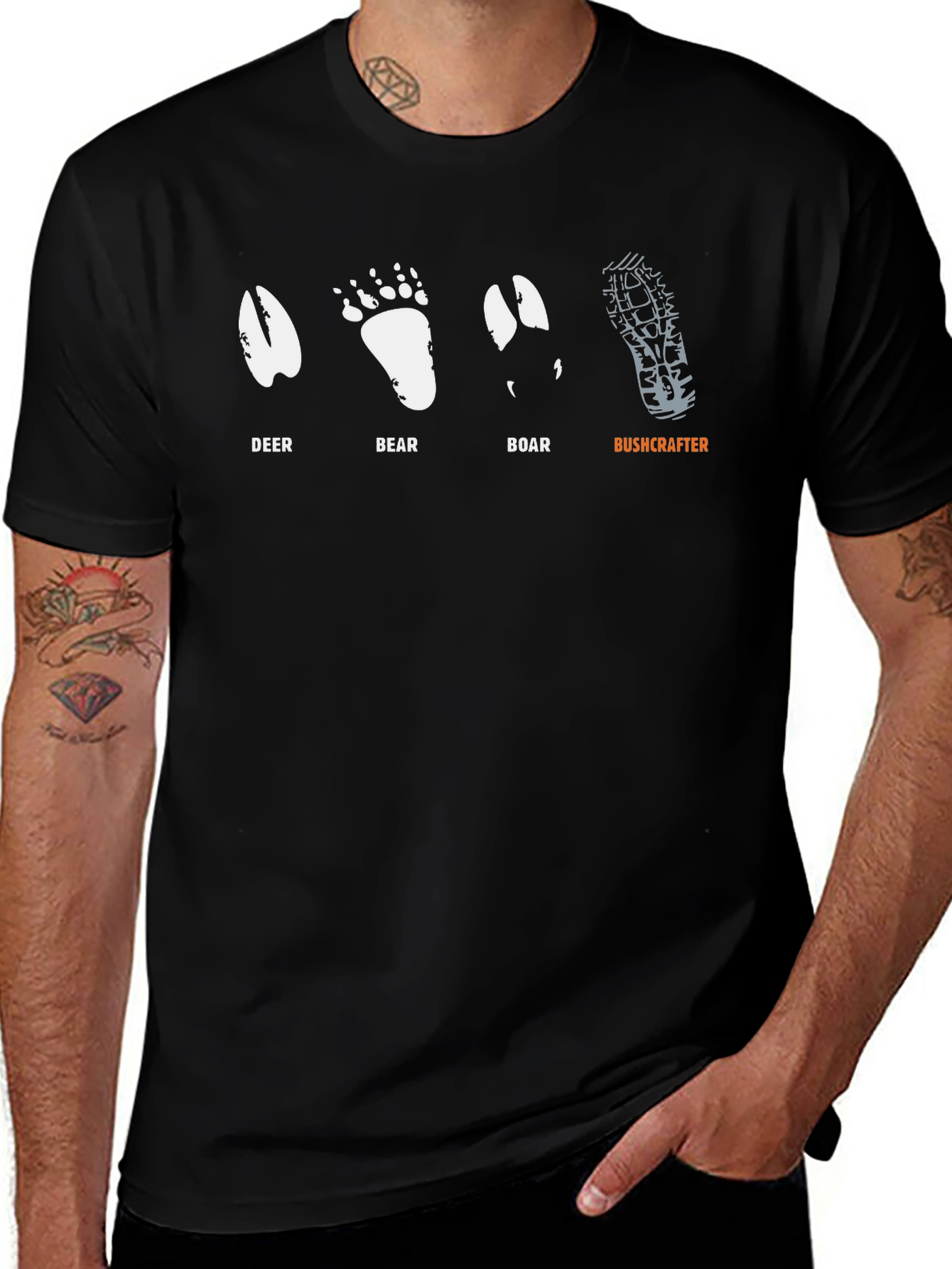 Animal Tracks Graphic Tee - Bushcraft Shirt