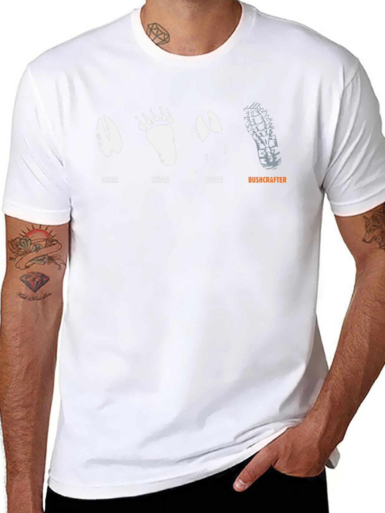 Animal Tracks Graphic Tee - Bushcraft Shirt