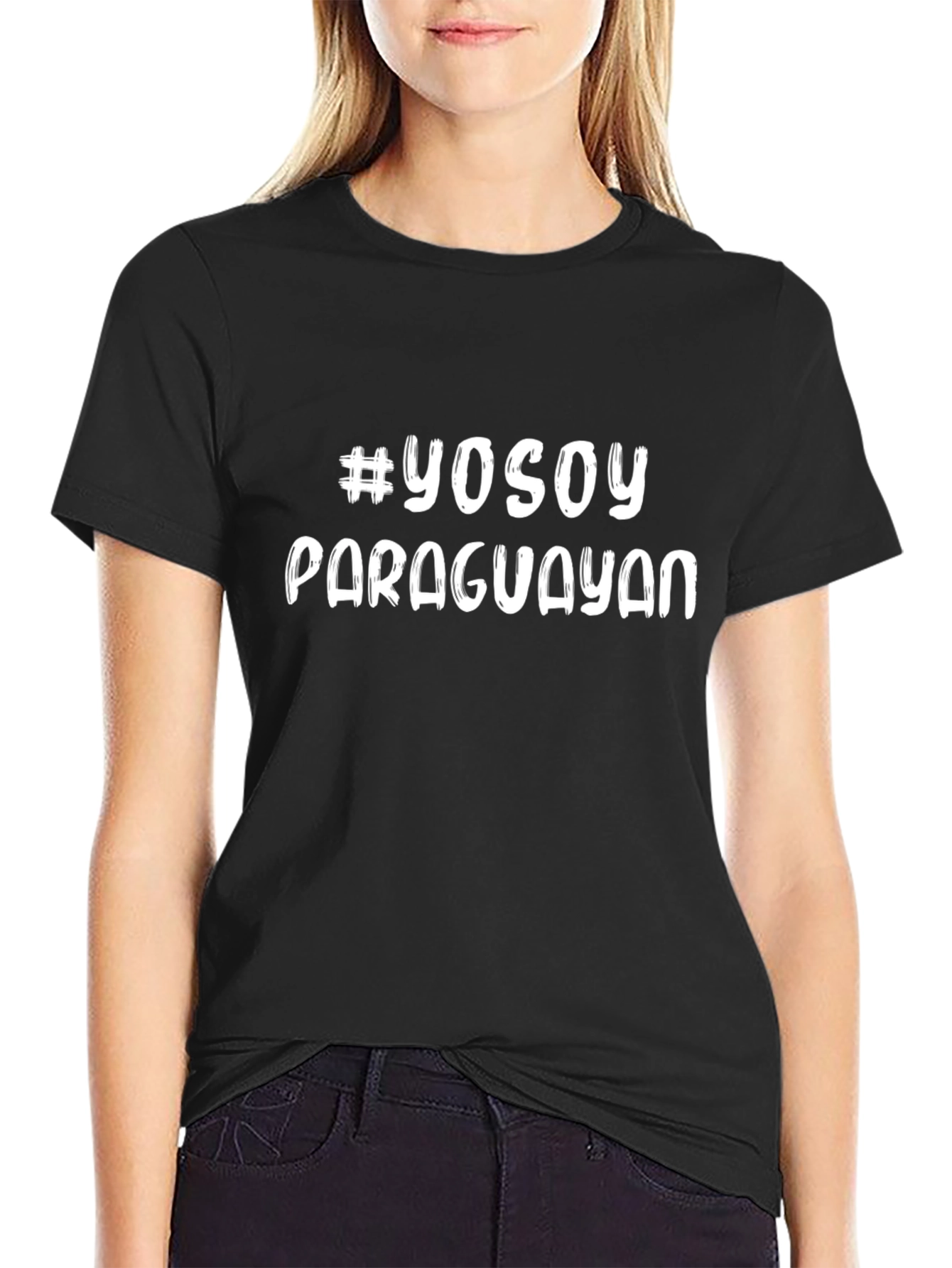 Yo Soy Paraguayan T-Shirt - Black Cotton Tee