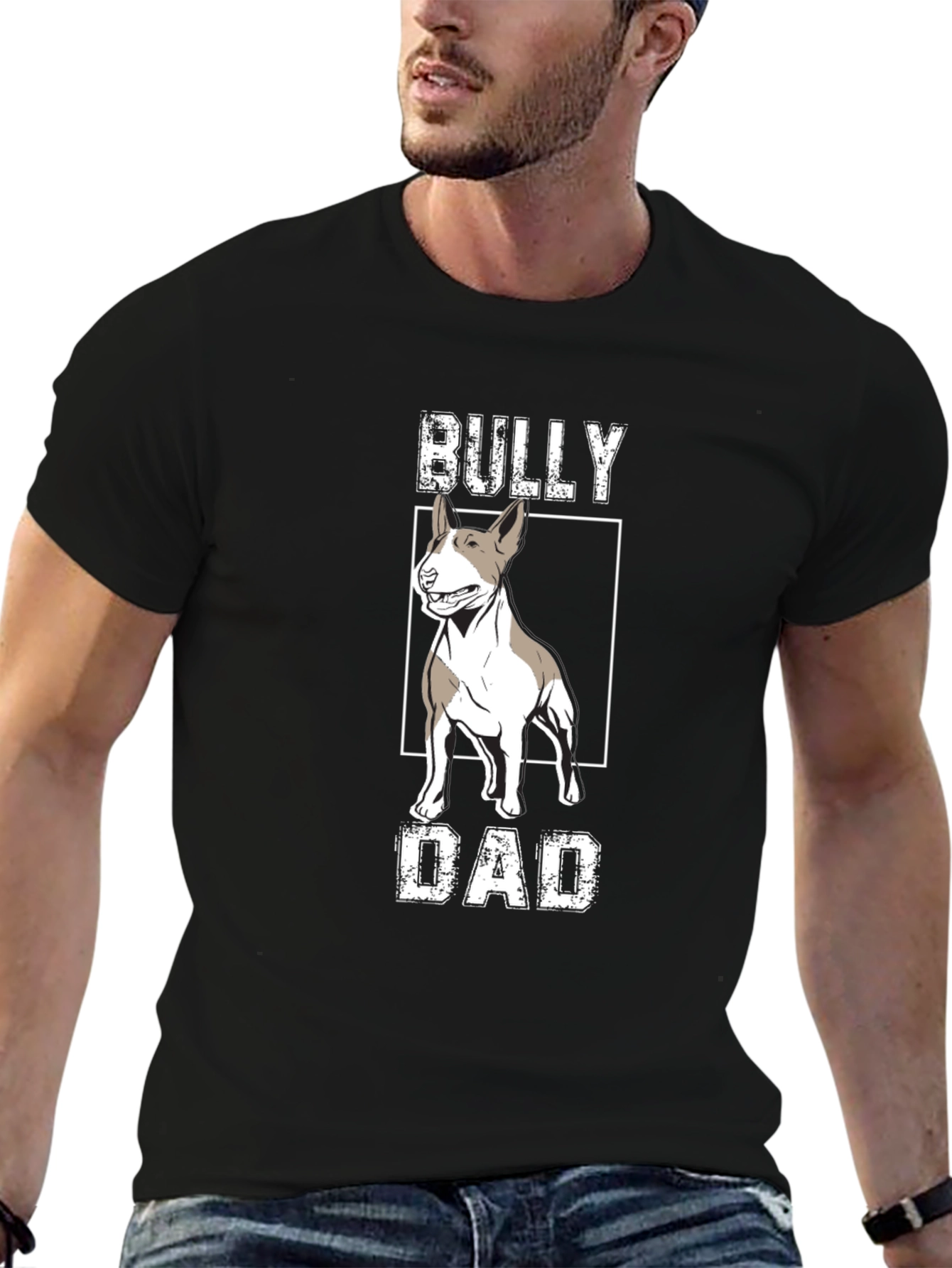 Bully Dad Graphic Tee - Dog Lover T-Shirt