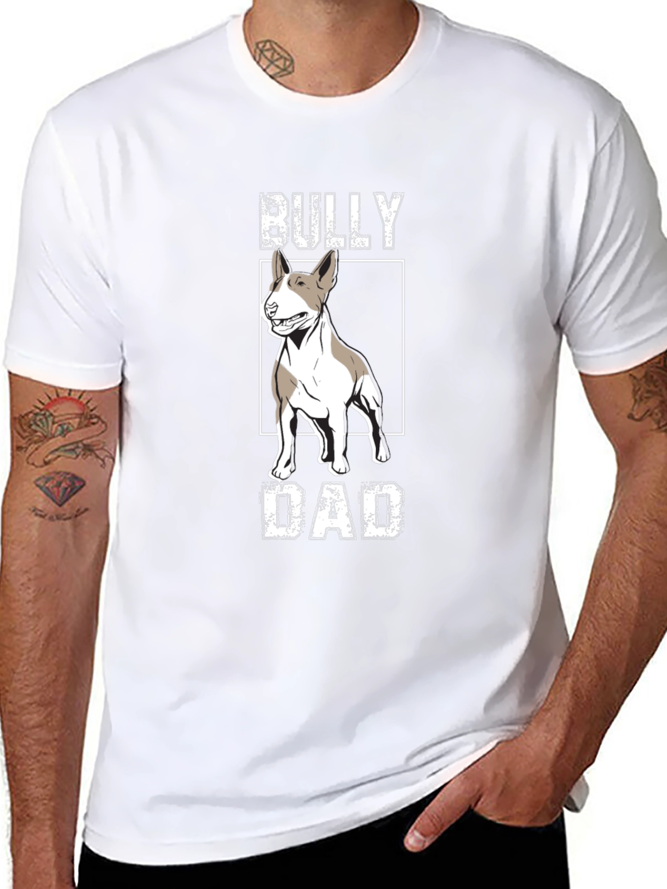 Bully Dad Graphic Tee - Dog Lover T-Shirt