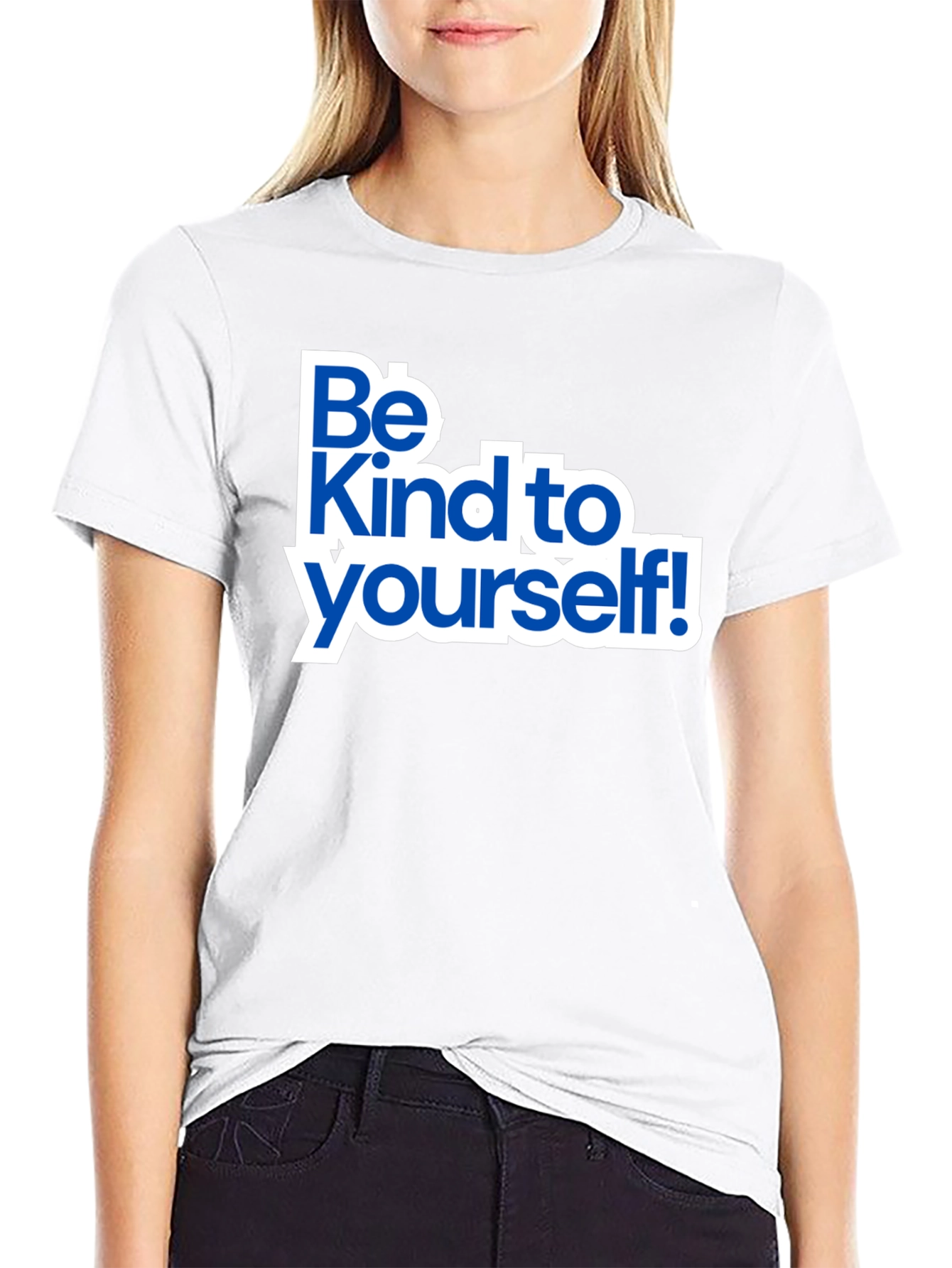 Be Kind To Yourself Black Graphic T-Shirt