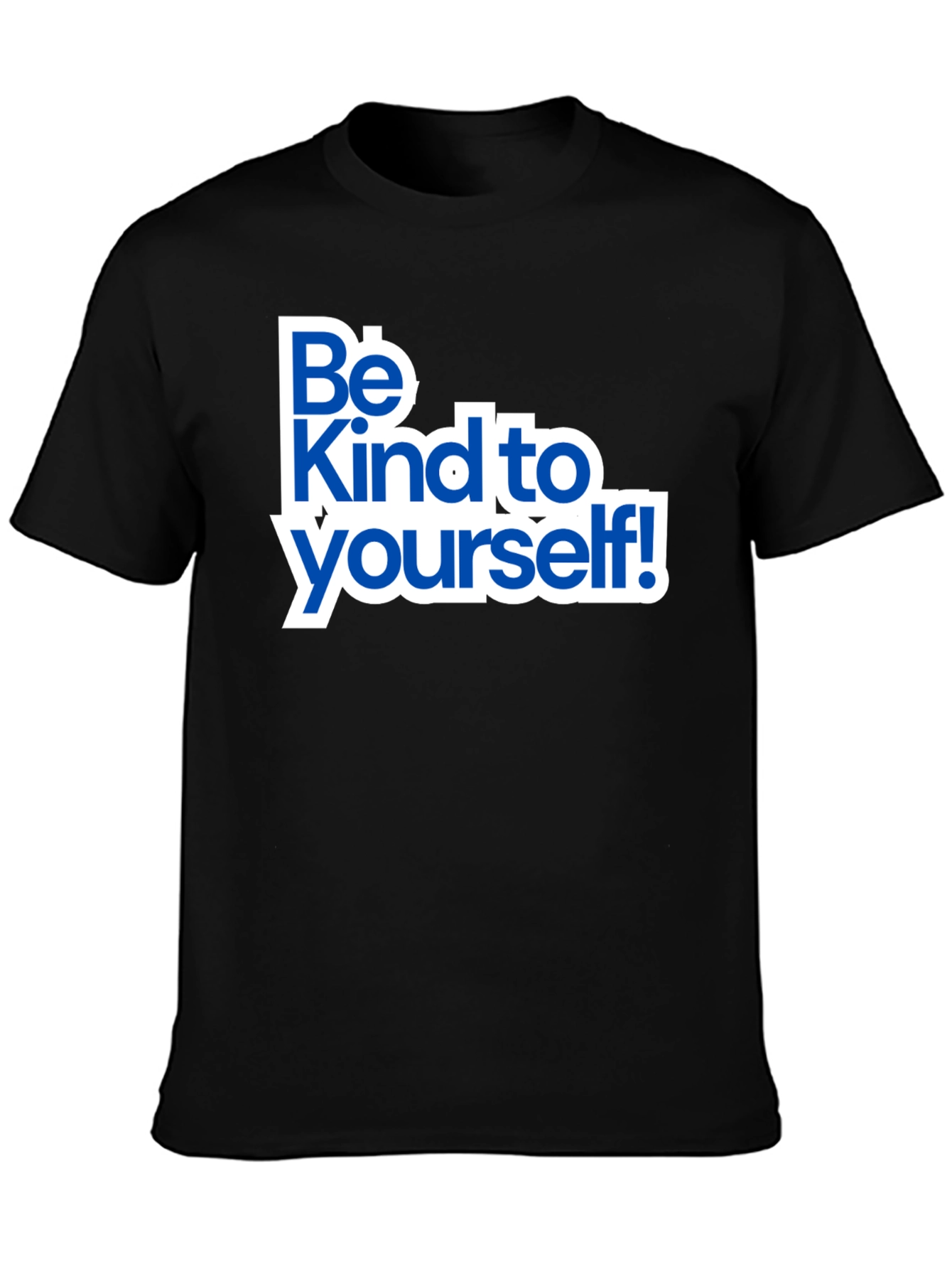 Be Kind To Yourself Black Graphic T-Shirt