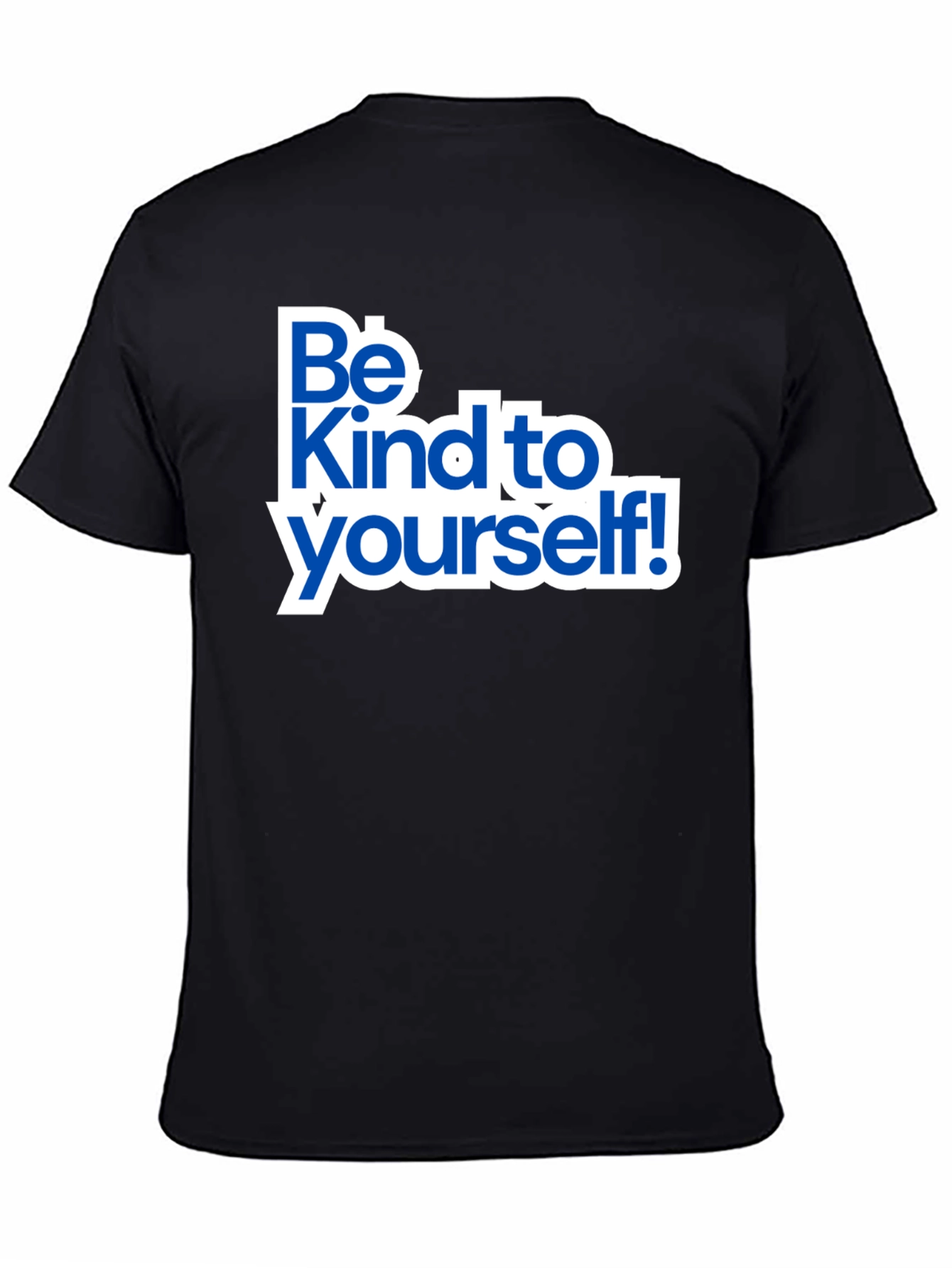 Be Kind To Yourself Black Graphic T-Shirt