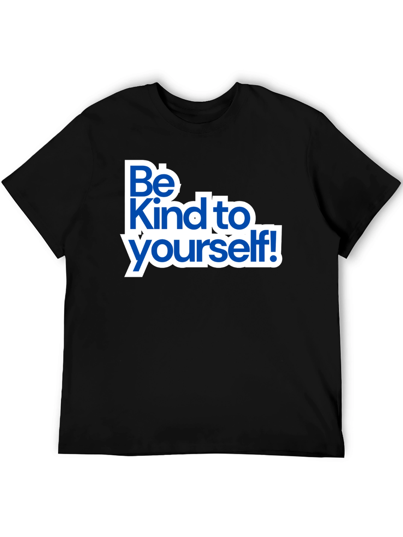 Be Kind To Yourself Black Graphic T-Shirt