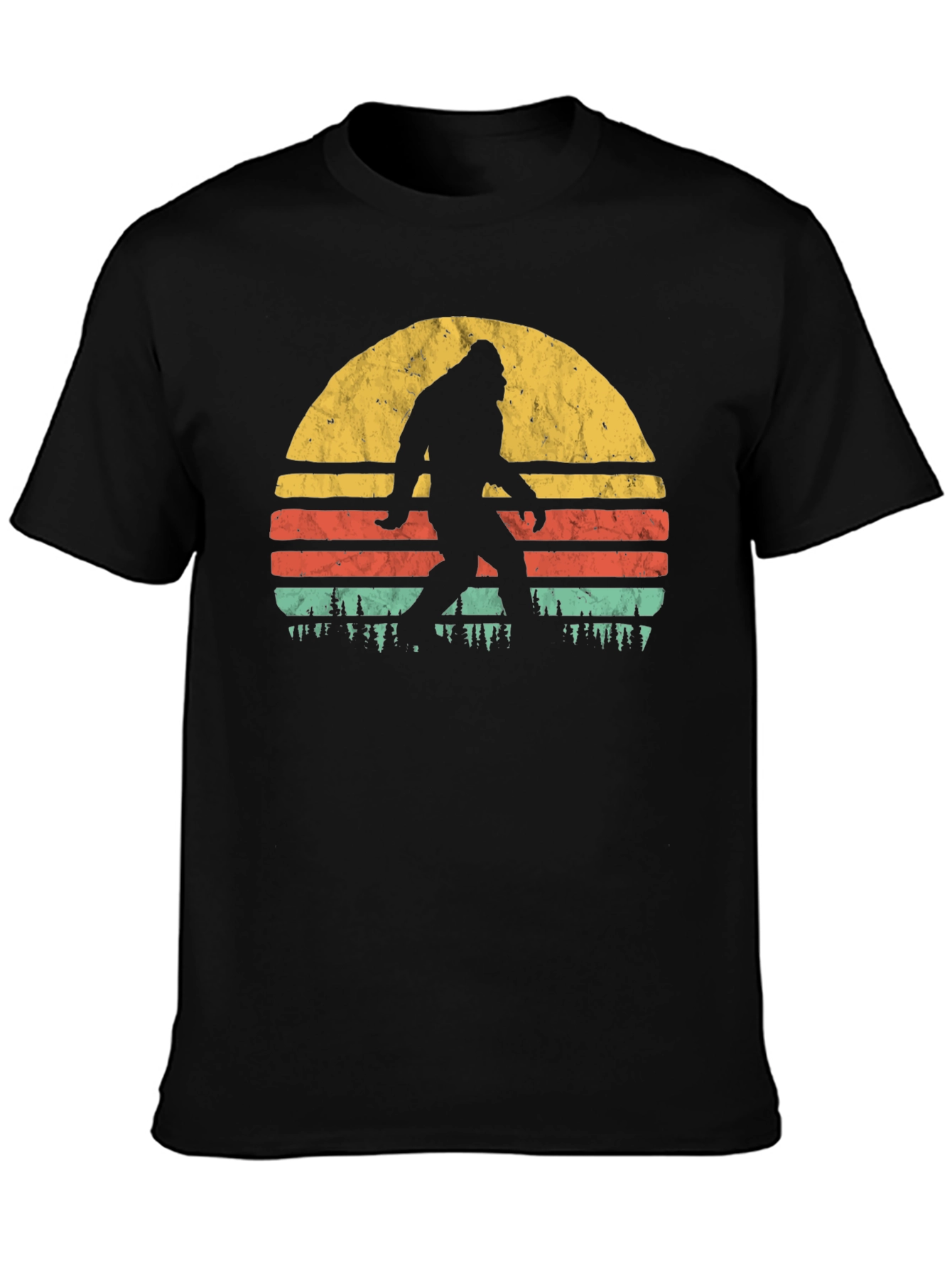 Bigfoot Sunset Graphic T-Shirt - Cryptozoology Apparel