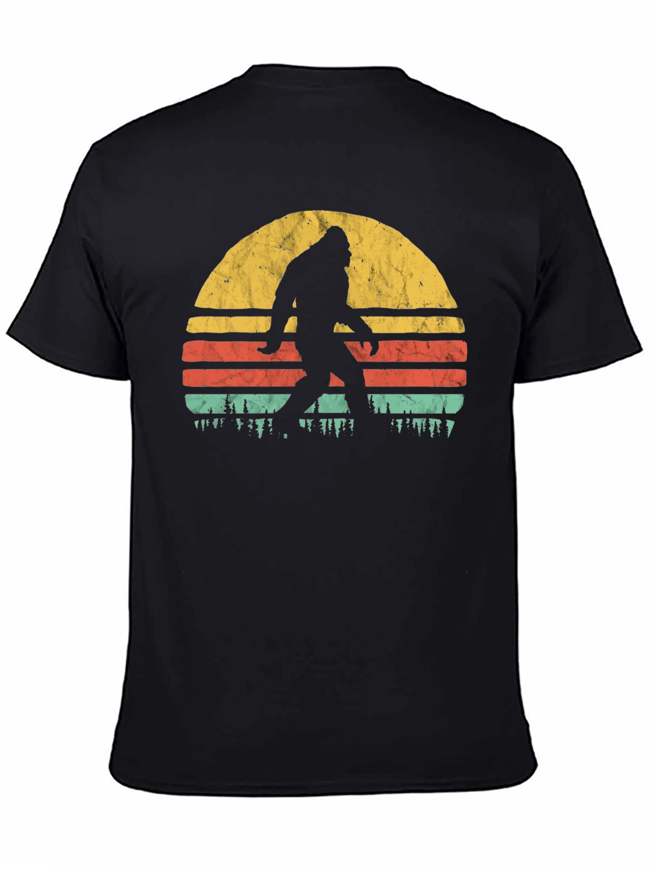 Bigfoot Sunset Graphic T-Shirt - Cryptozoology Apparel