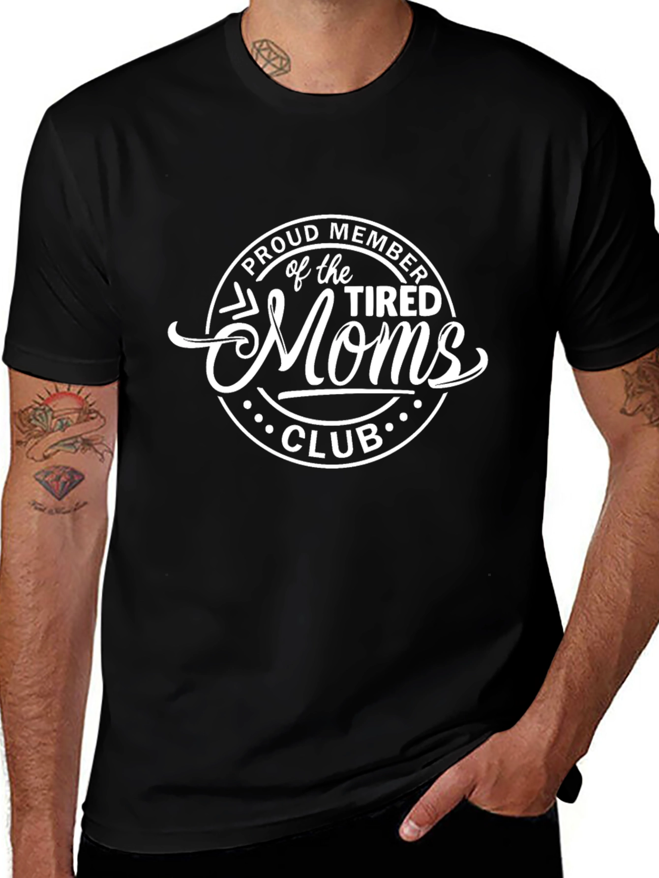 Tired Moms Club Black T-Shirt