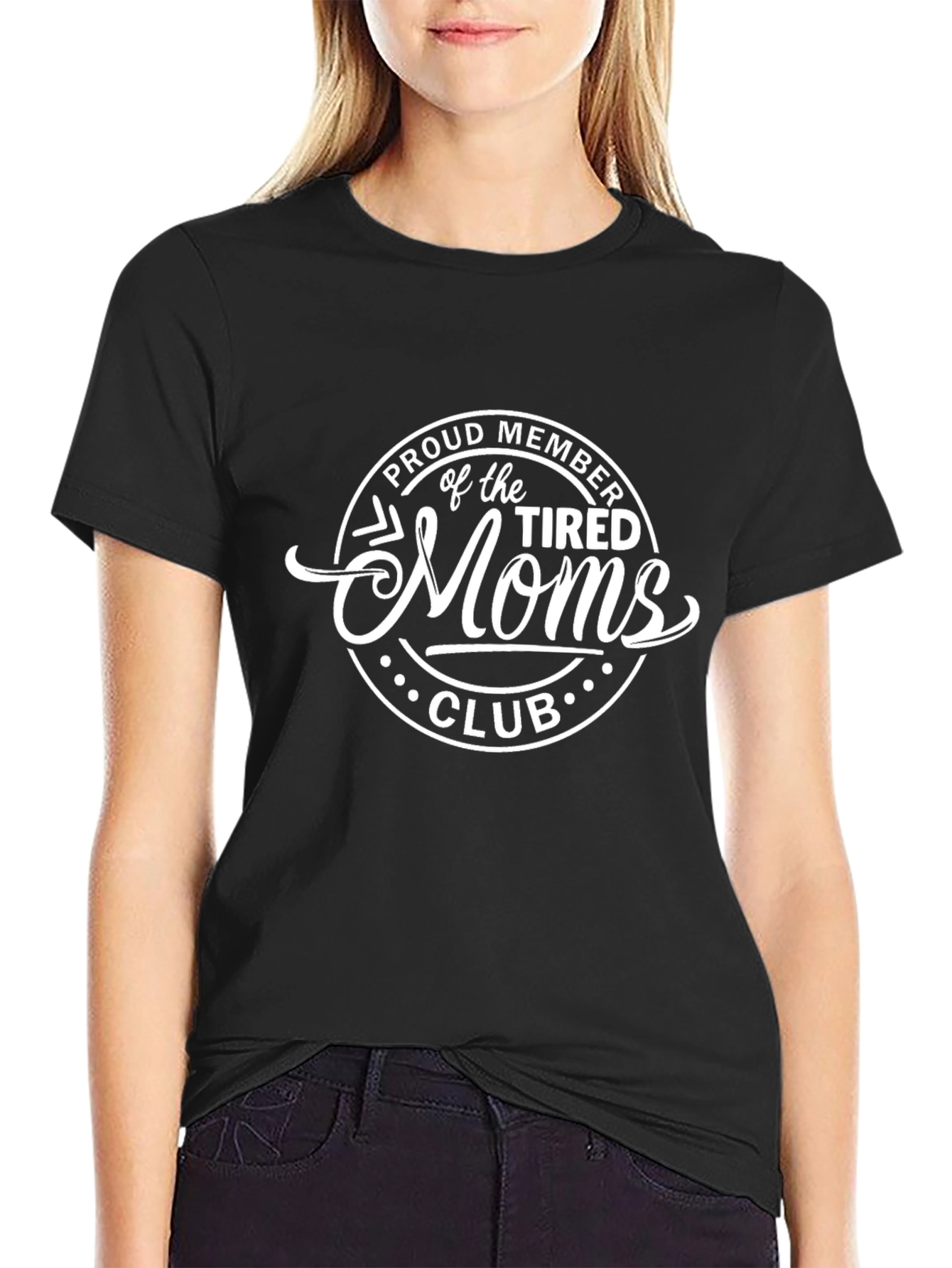 Tired Moms Club Black T-Shirt