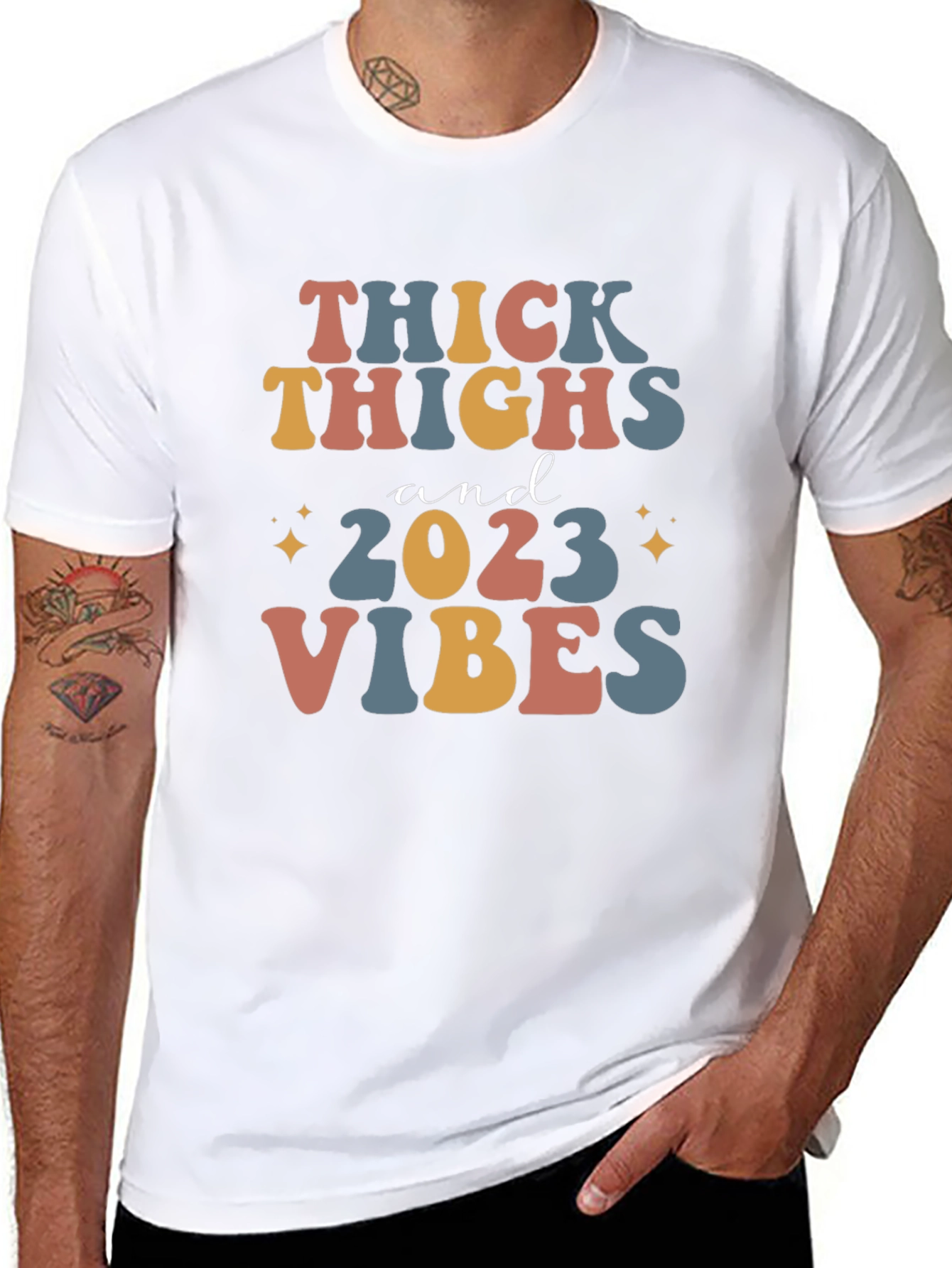 Thick Thighs & 2023 Vibes Graphic Tee