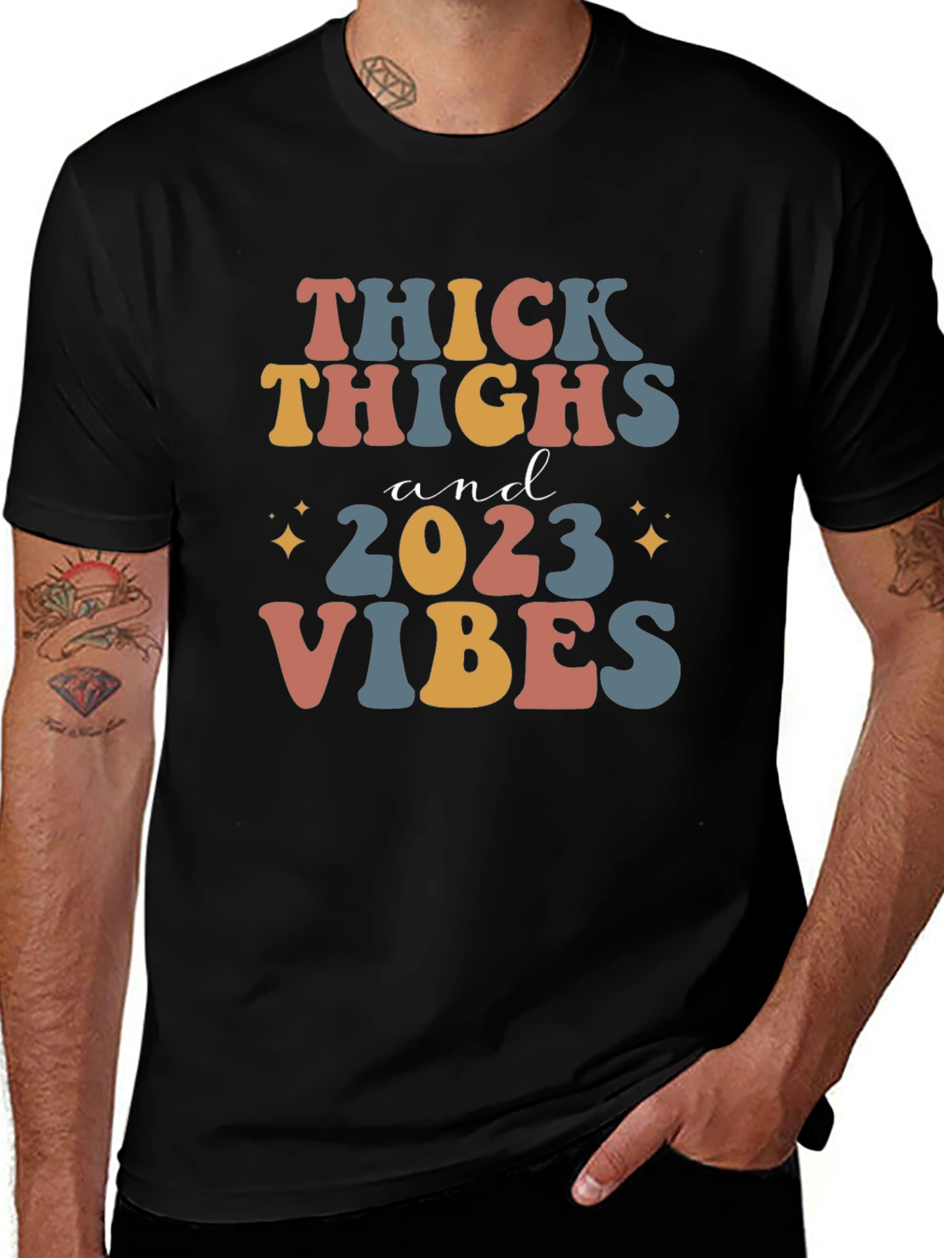 Thick Thighs & 2023 Vibes Graphic Tee