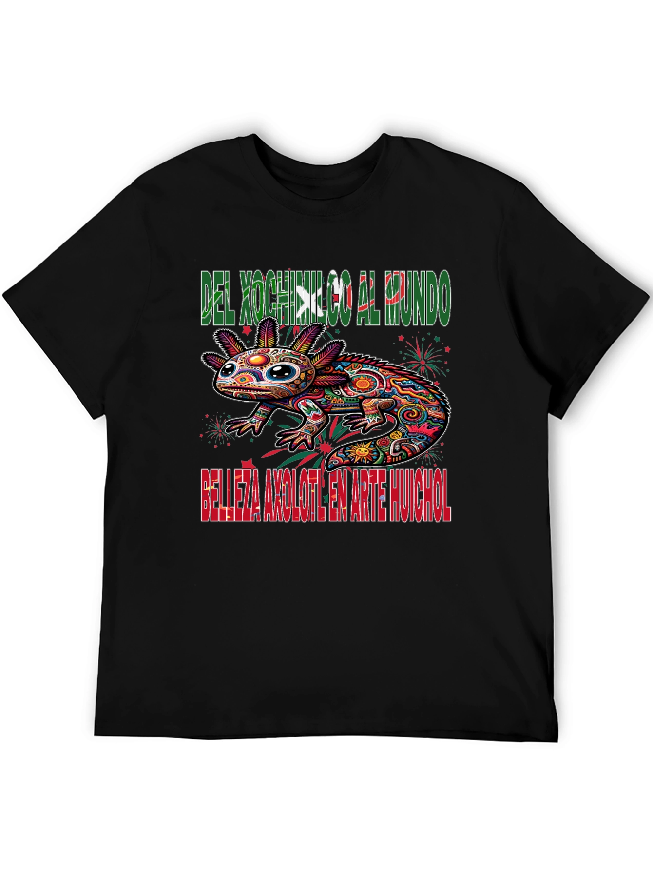 Axolotl Art T-Shirt - Xochimilco Pride