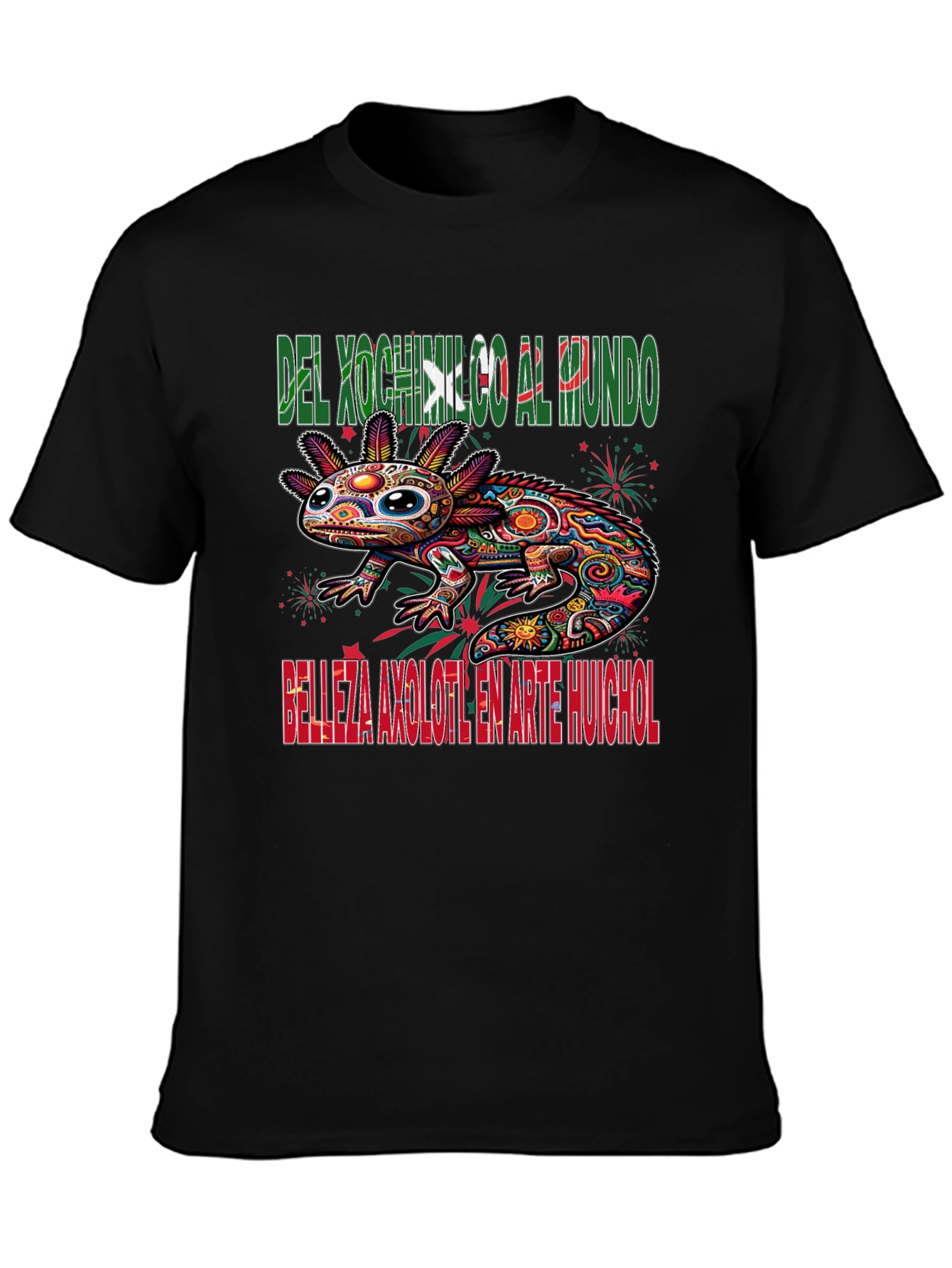 Axolotl Art T-Shirt - Xochimilco Pride
