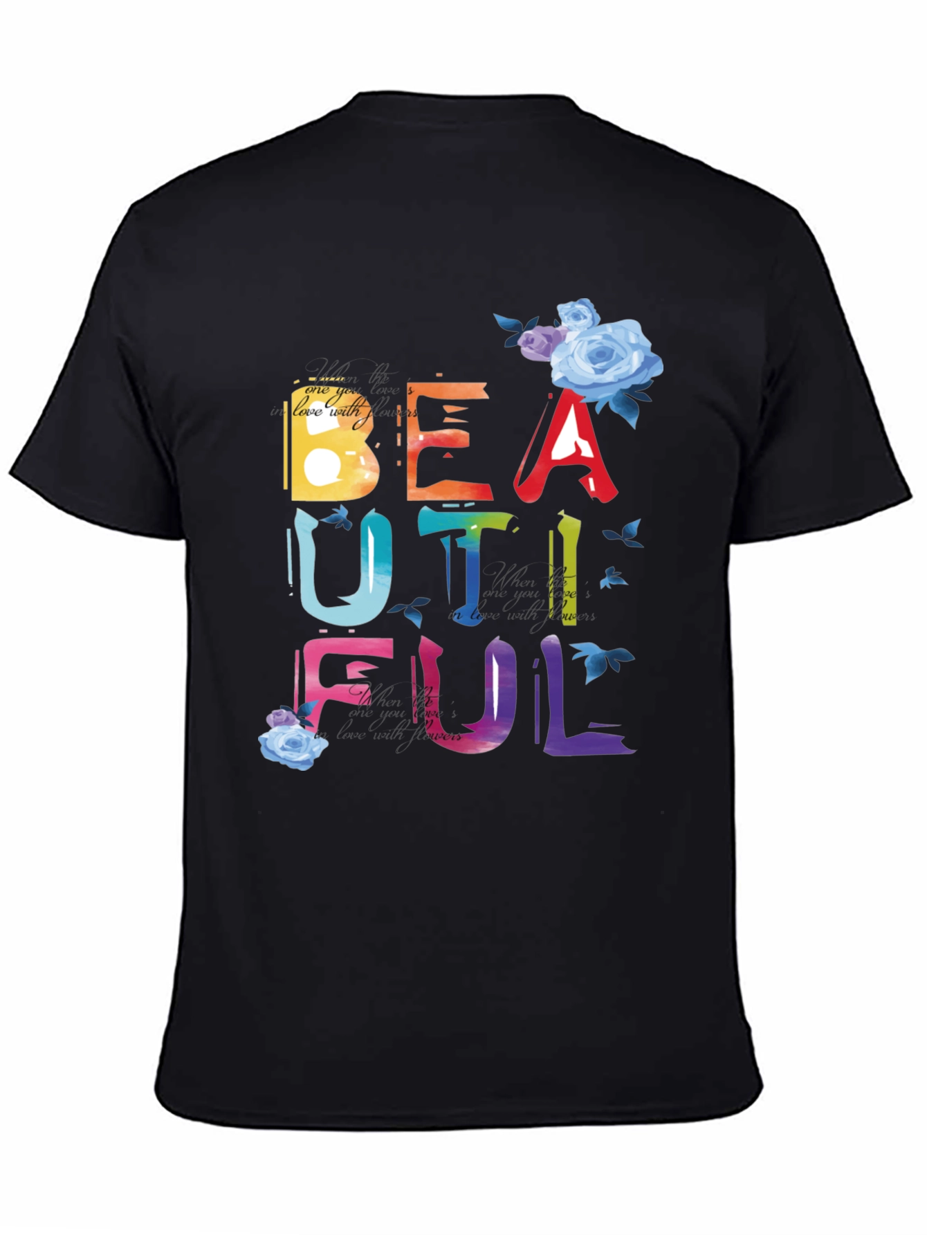 Beautiful Graphic Tee - Stylish Cotton Blend Shirt