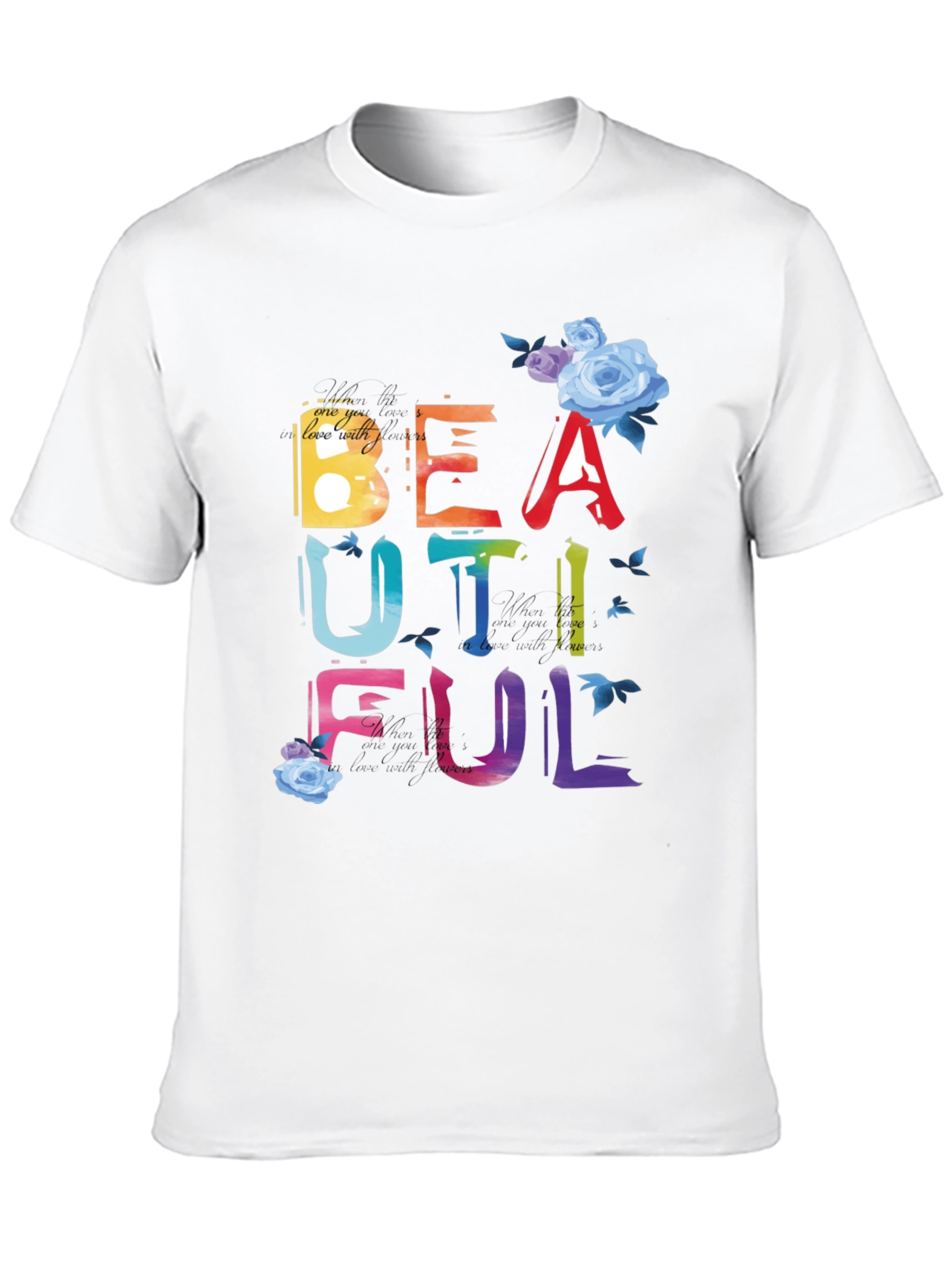 Beautiful Graphic Tee - Stylish Cotton Blend Shirt