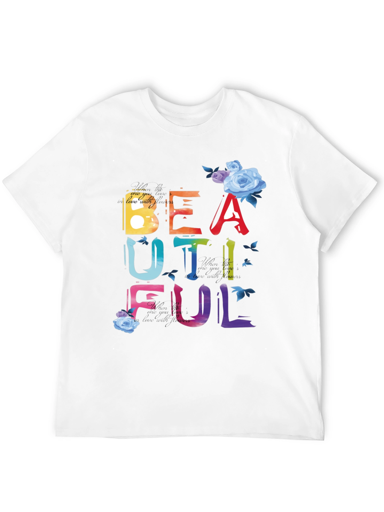 Beautiful Graphic Tee - Stylish Cotton Blend Shirt
