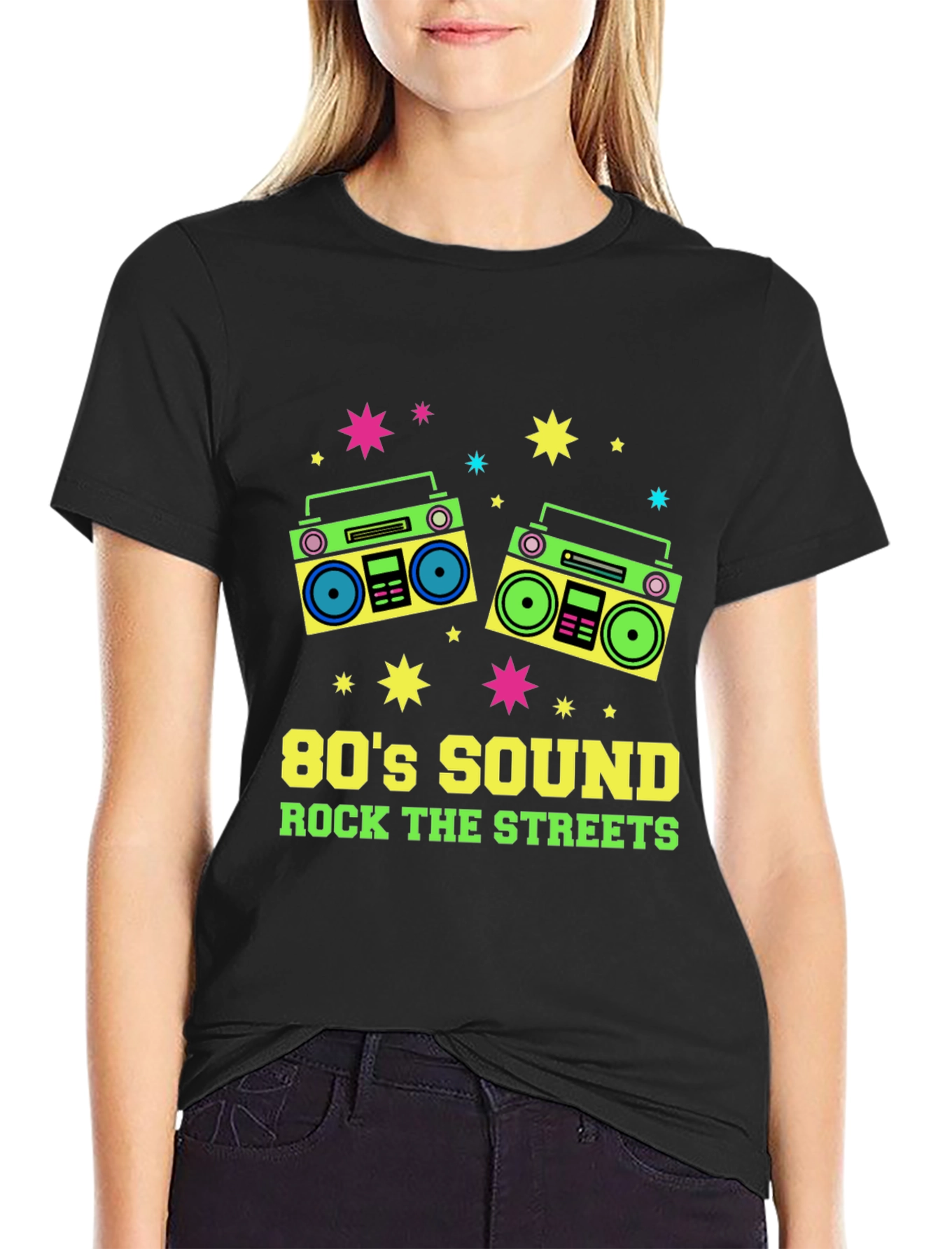 80s Sound Retro Boombox Graphic Tee