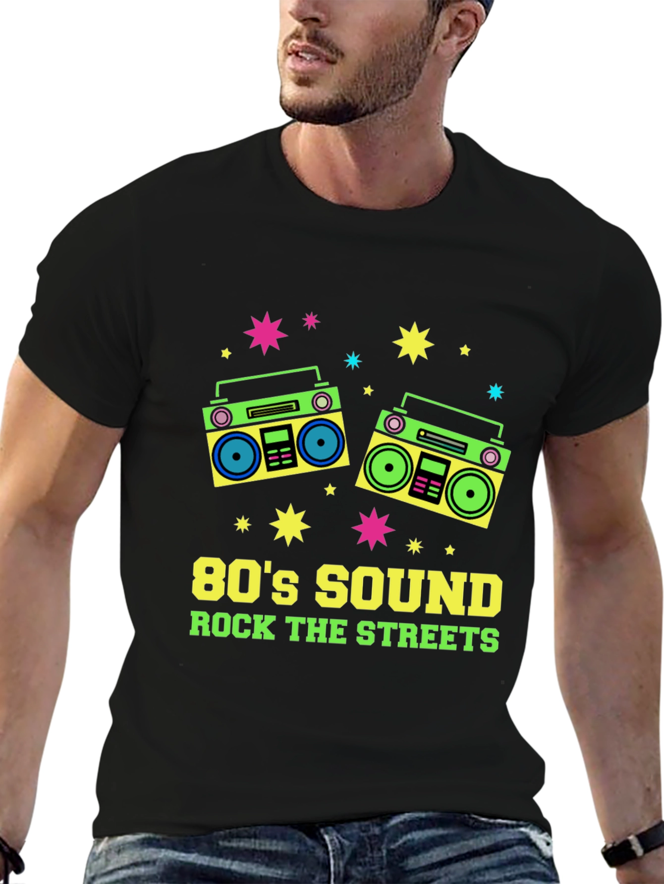 80s Sound Retro Boombox Graphic Tee