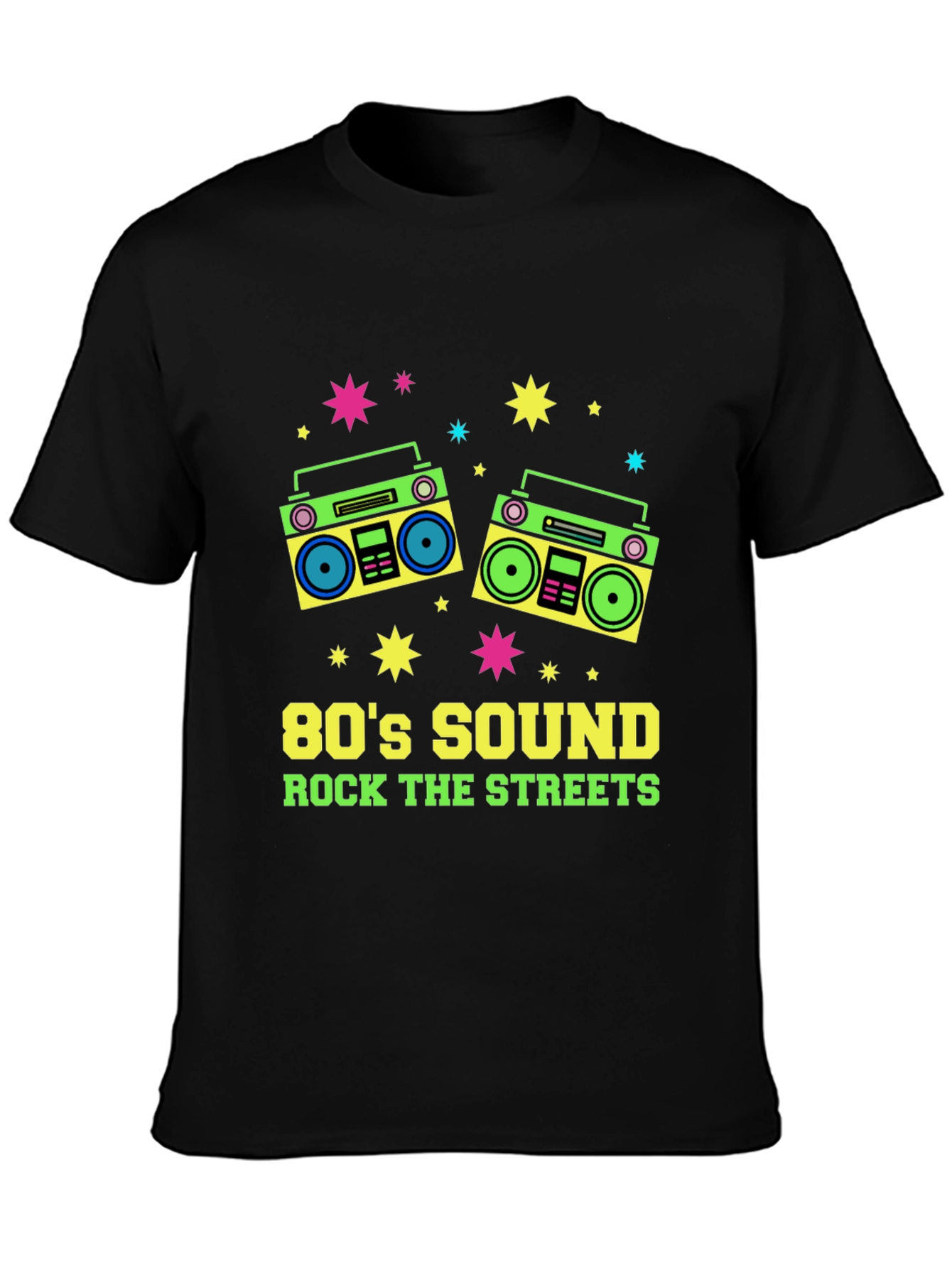 80s Sound Retro Boombox Graphic Tee