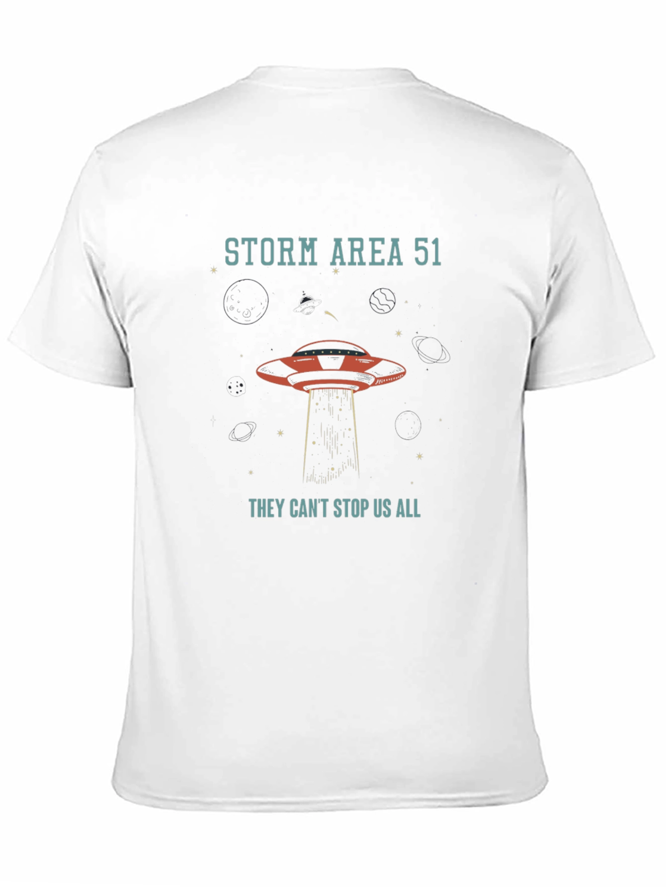 Storm Area 51 T-Shirt Alien UFO Graphic Tee