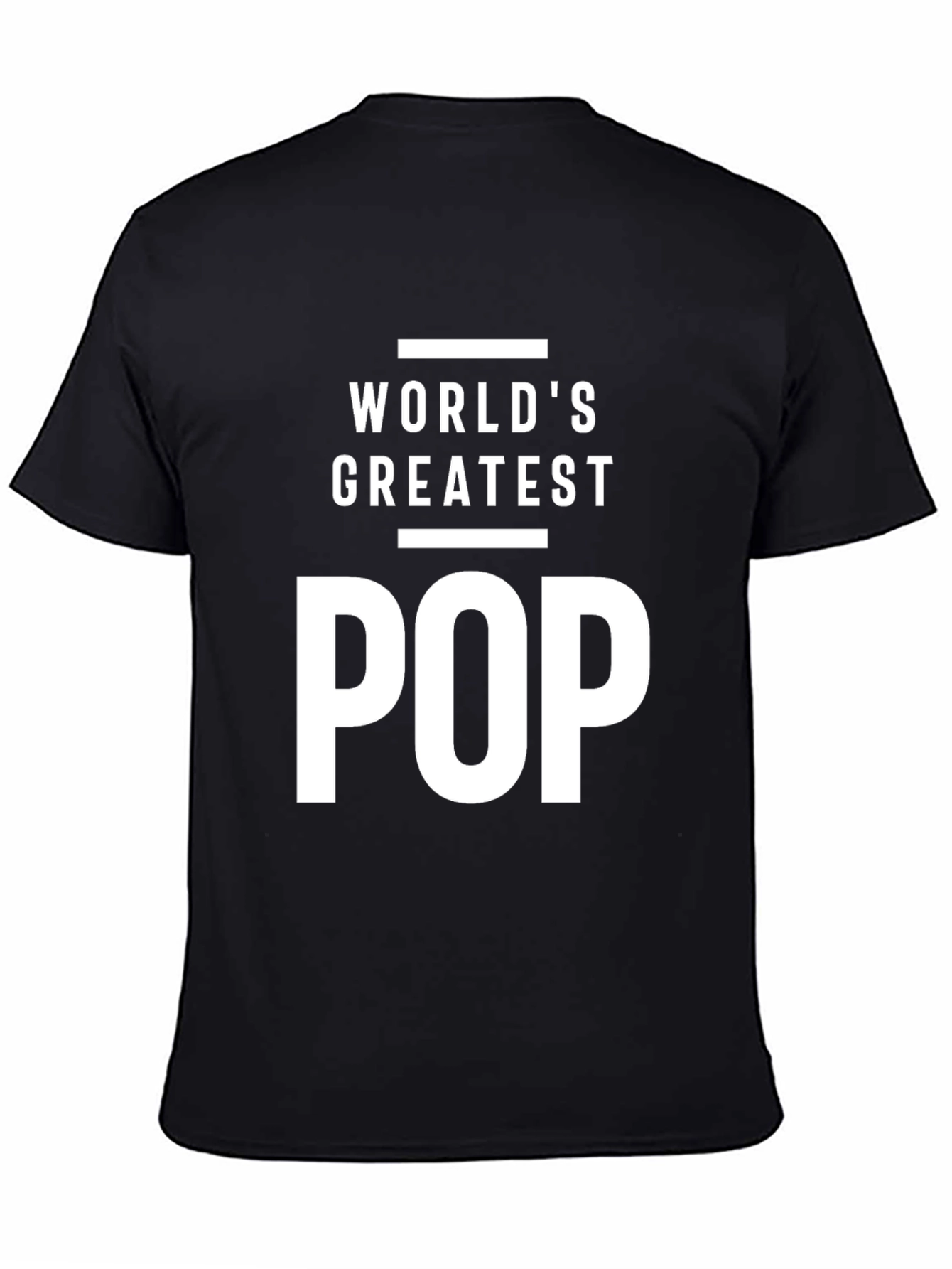 Worlds Greatest POP T-Shirt - Black Cotton Blend