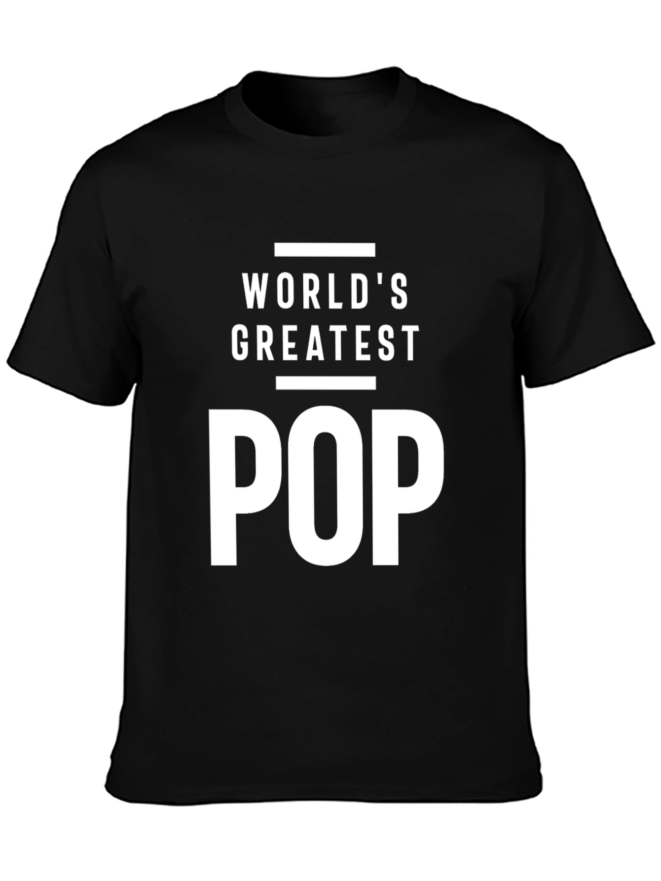 Worlds Greatest POP T-Shirt - Black Cotton Blend