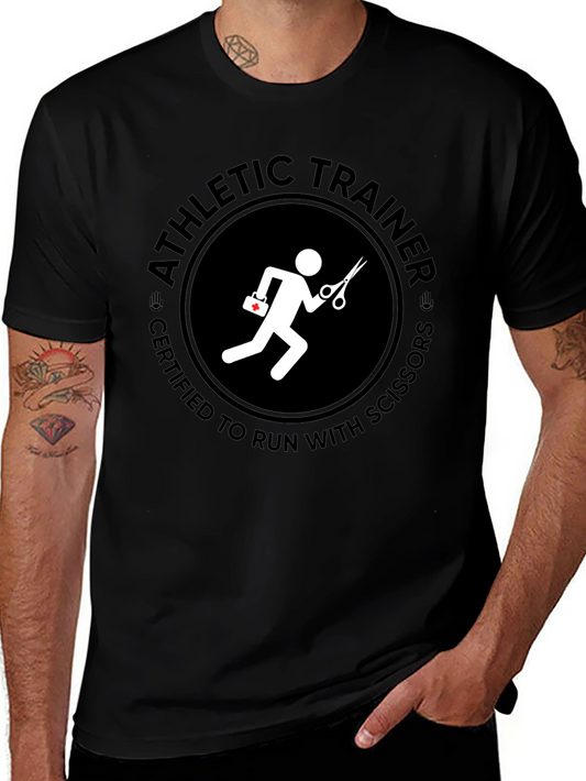 Athletic Trainer Certified to Run with Scissors T-Shirt