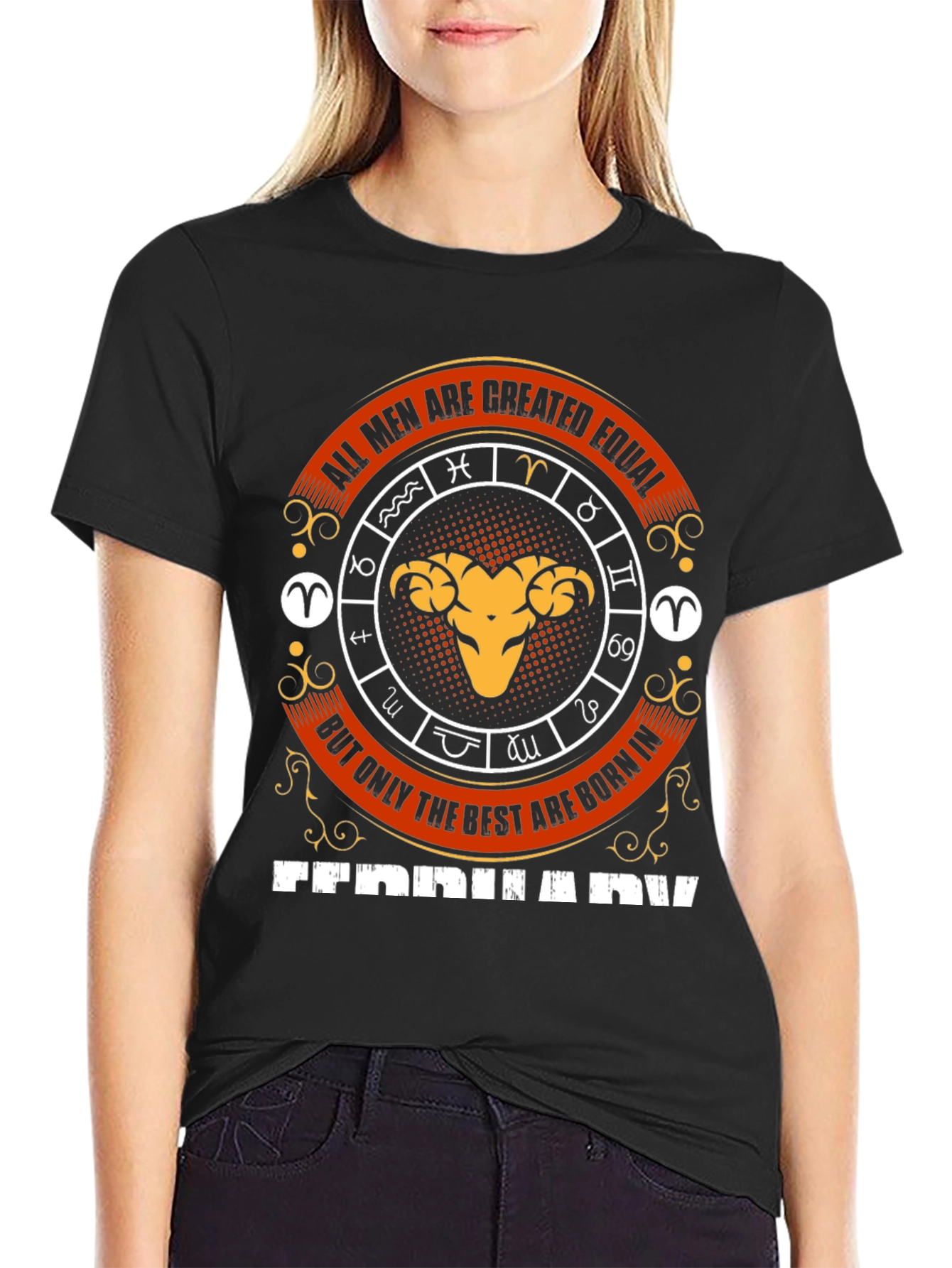Born in February Zodiac T-Shirt
