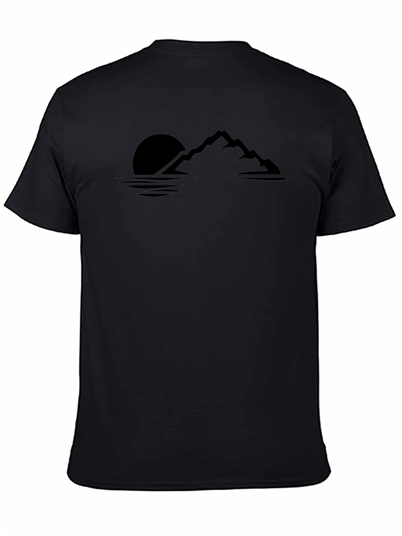 Black Mountainscape Graphic Tee
