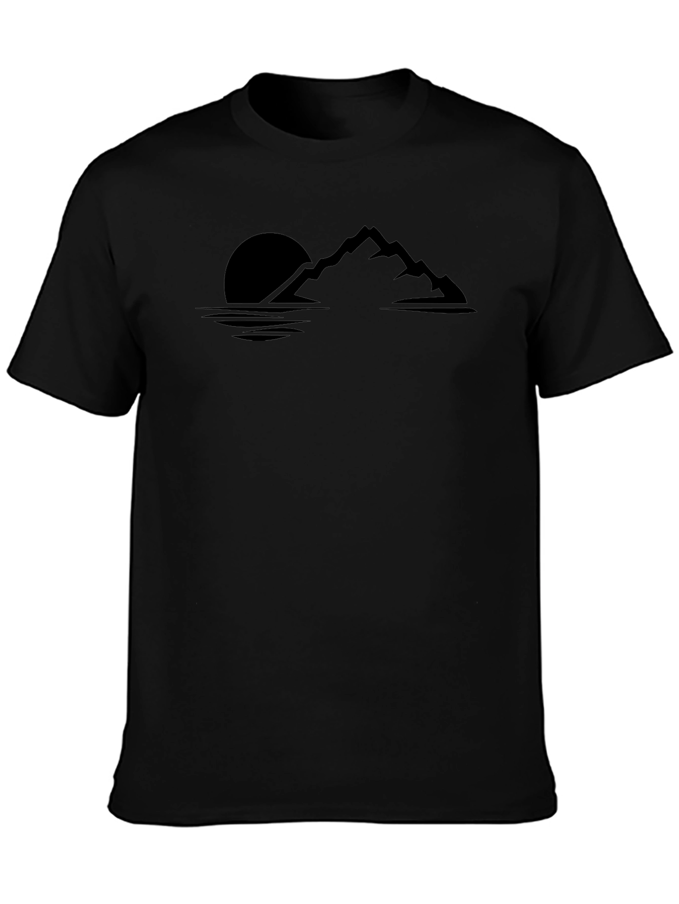 Black Mountainscape Graphic Tee