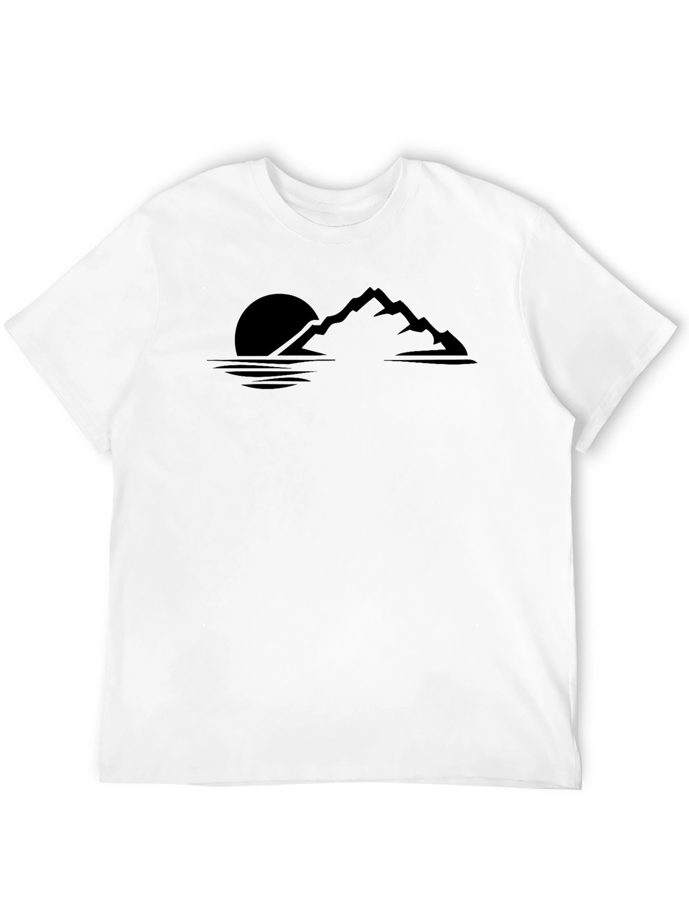 Black Mountainscape Graphic Tee