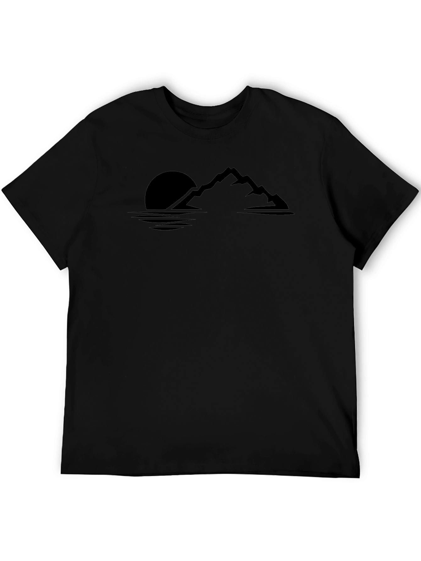 Black Mountainscape Graphic Tee