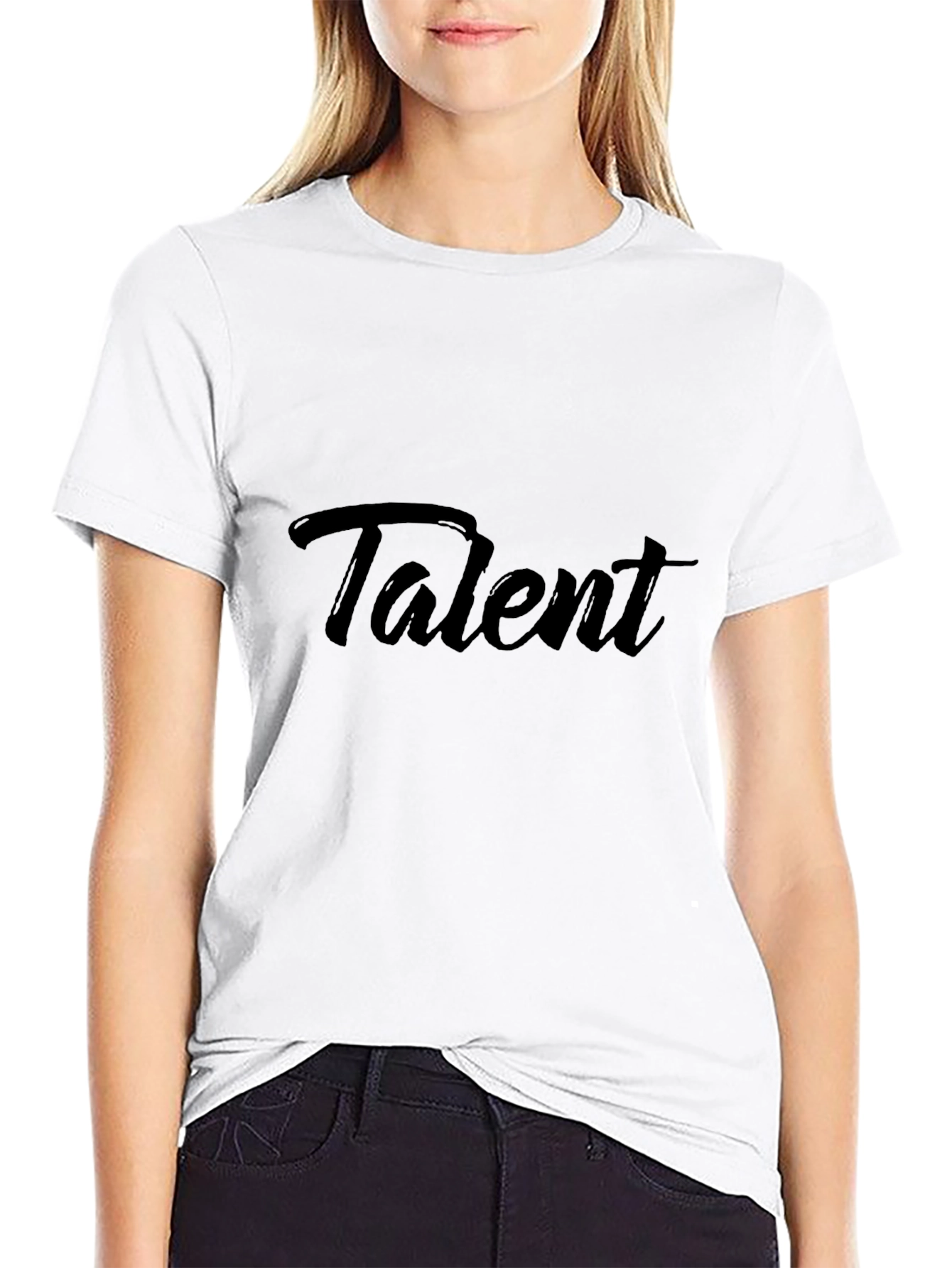 Talent Black T-Shirt - Modern Style