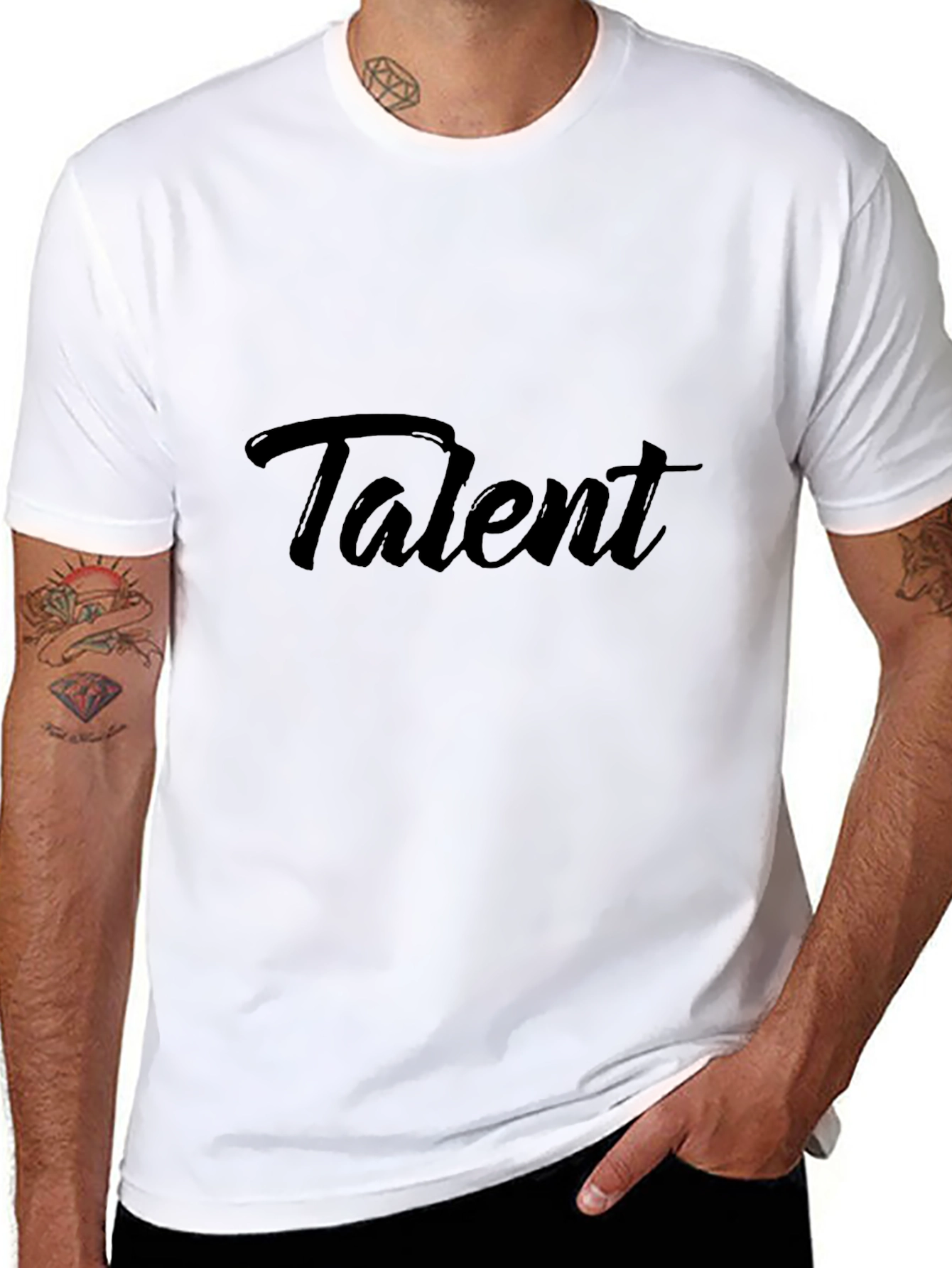 Talent Black T-Shirt - Modern Style