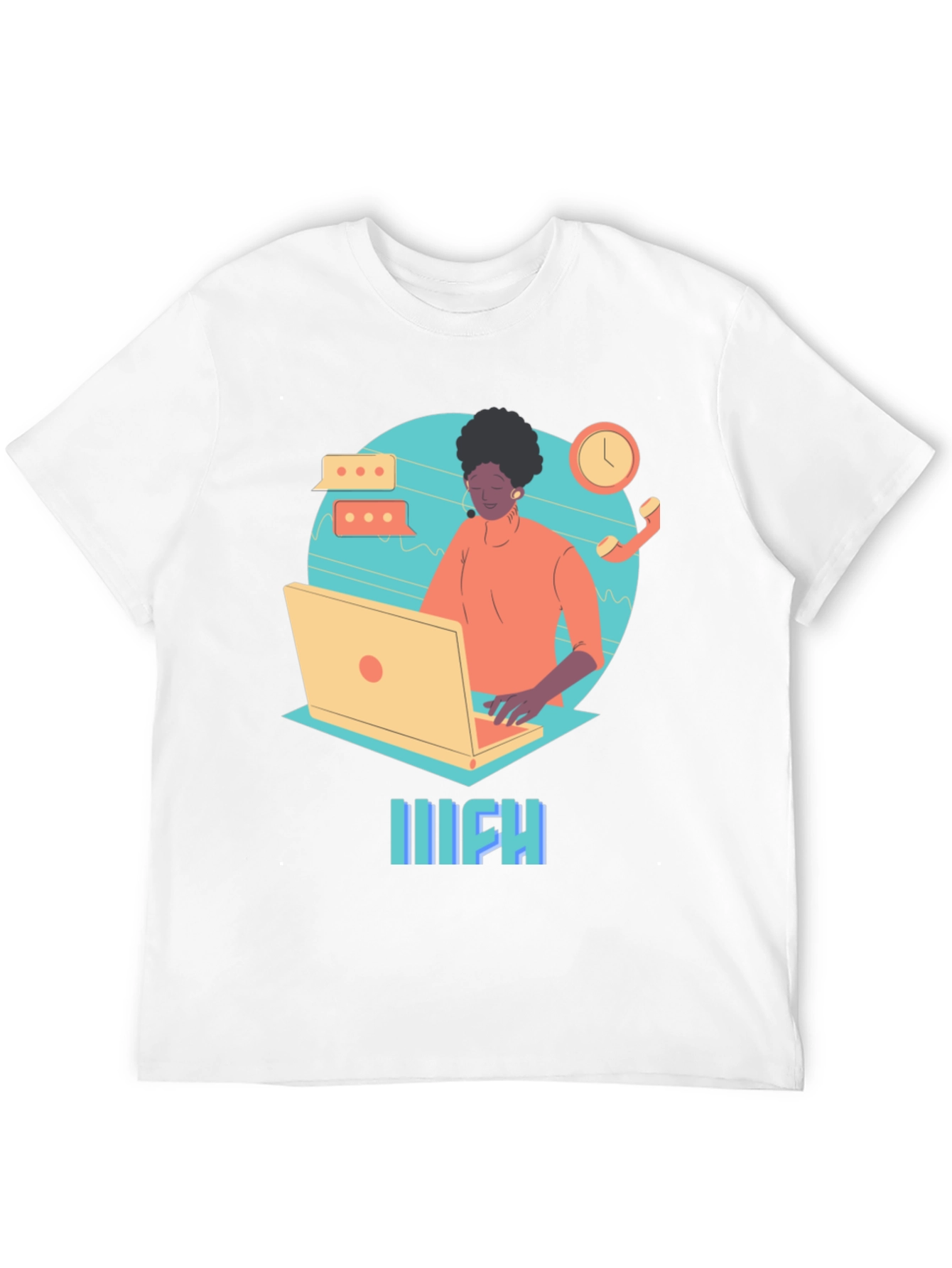 Work From Home Graphic Tee - Black