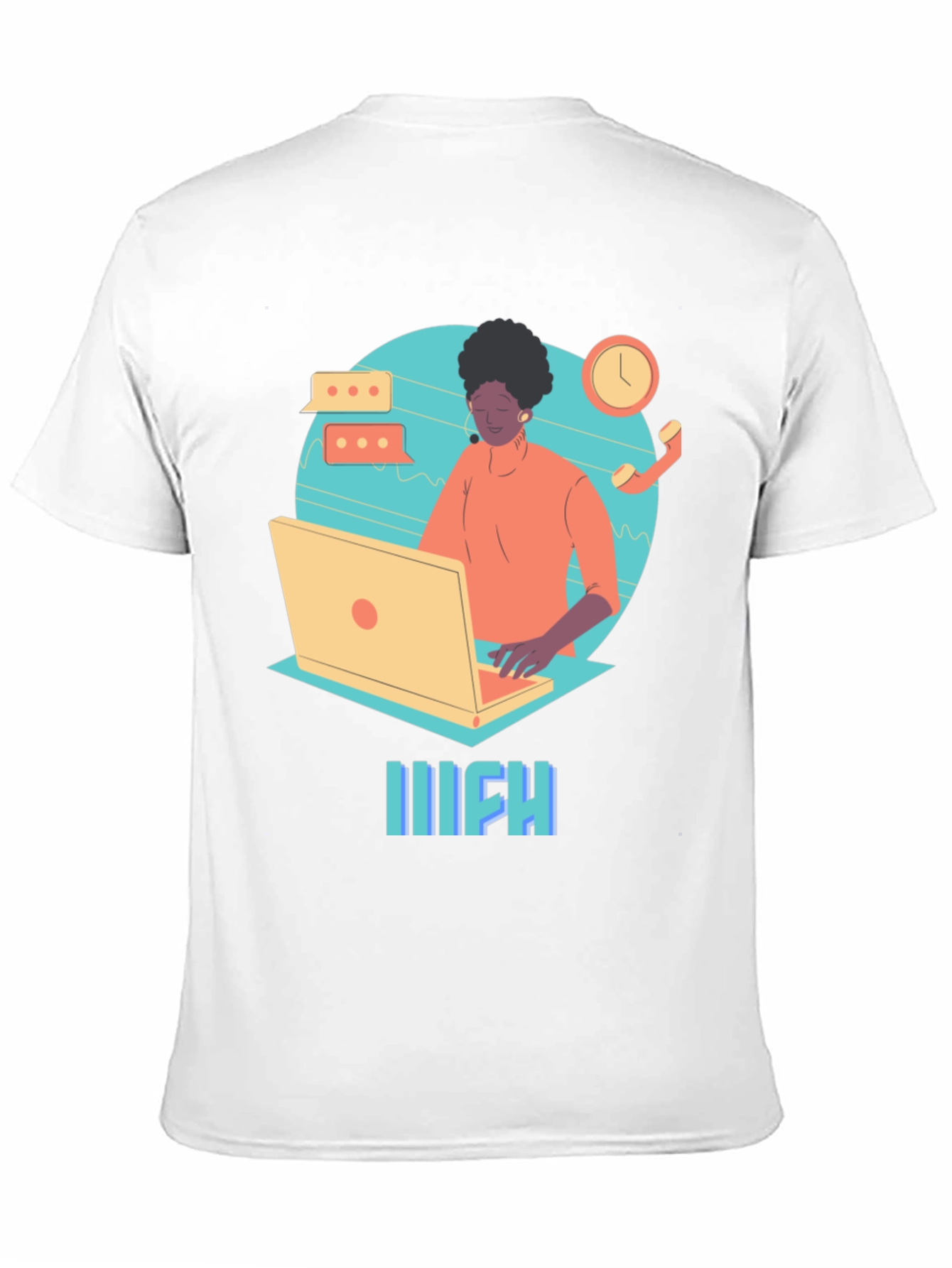 Work From Home Graphic Tee - Black