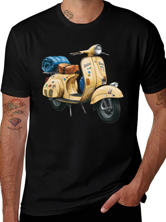 Vintage Scooter Graphic Tee - Adventure Ready Style
