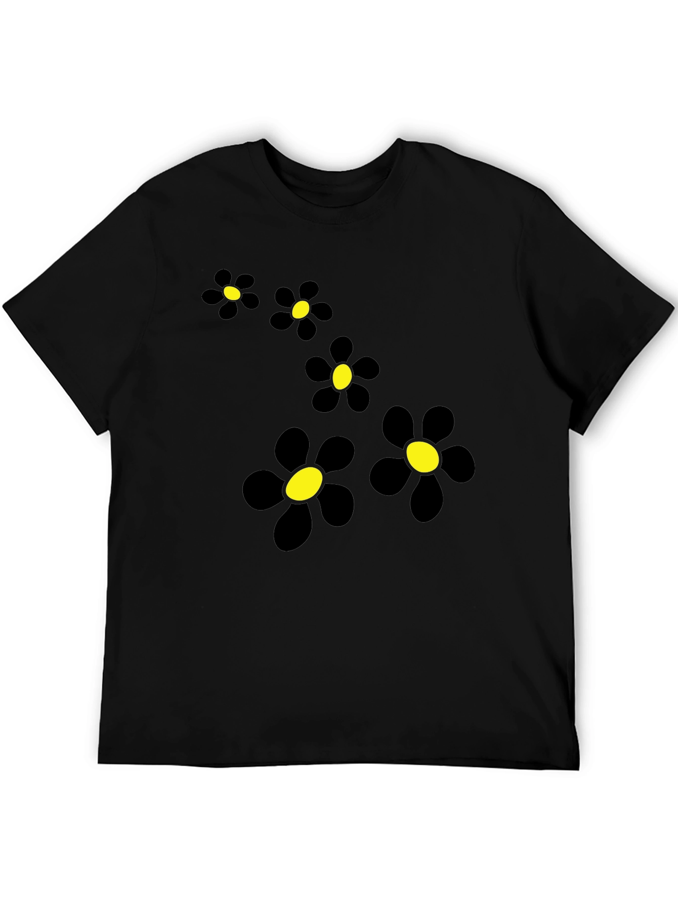 Black Daisy Chain Graphic Tee