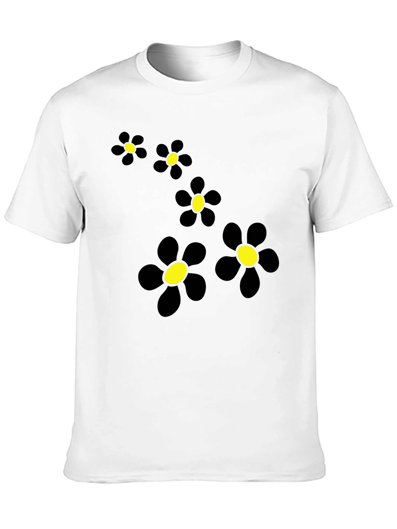 Black Daisy Chain Graphic Tee