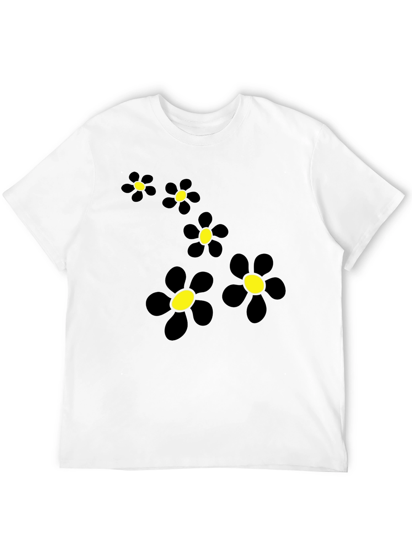 Black Daisy Chain Graphic Tee