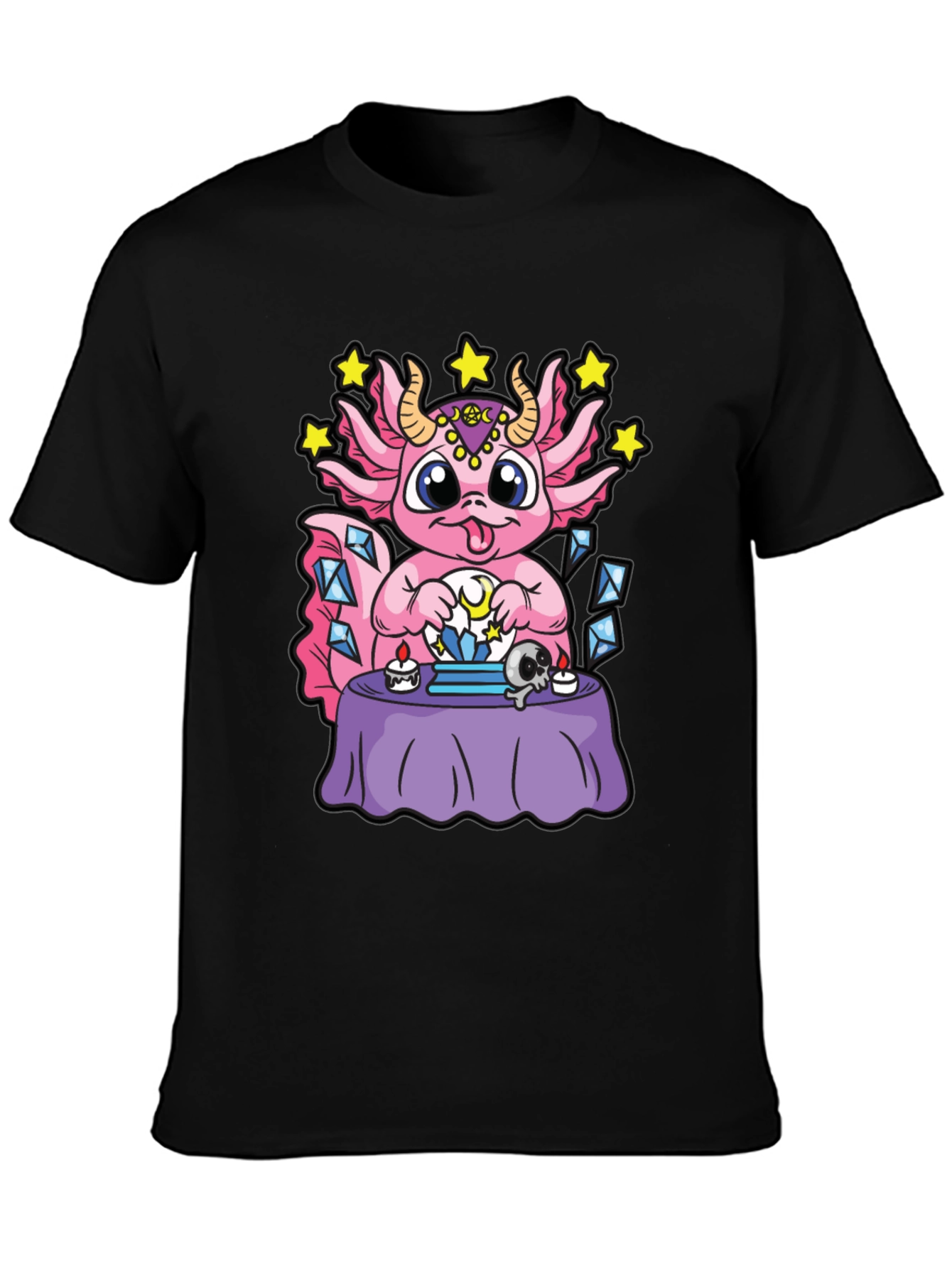 Axolotl Fortune Teller Graphic T-Shirt